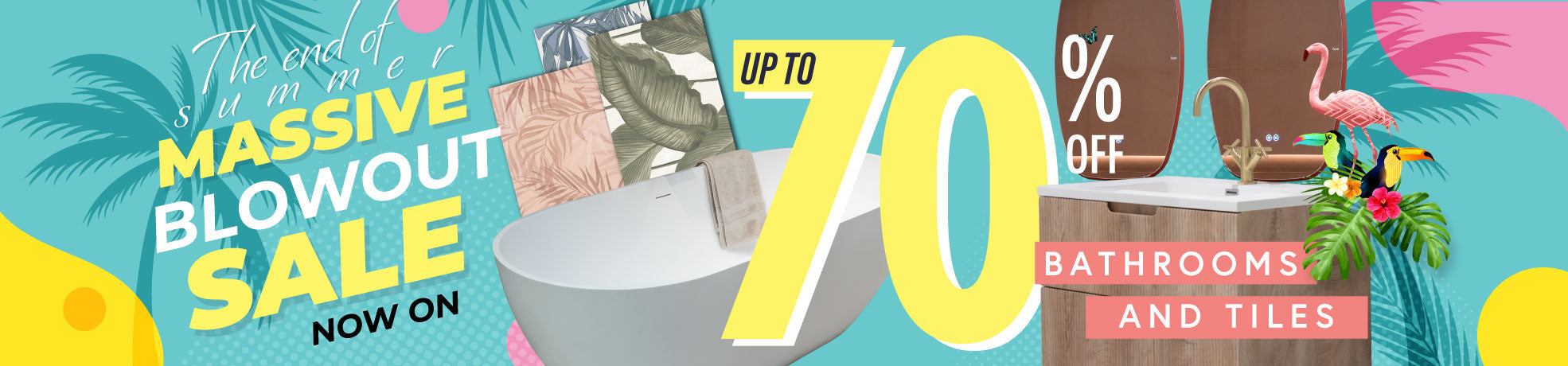Up of 70% OFF End of Summer Sale Collection Banner