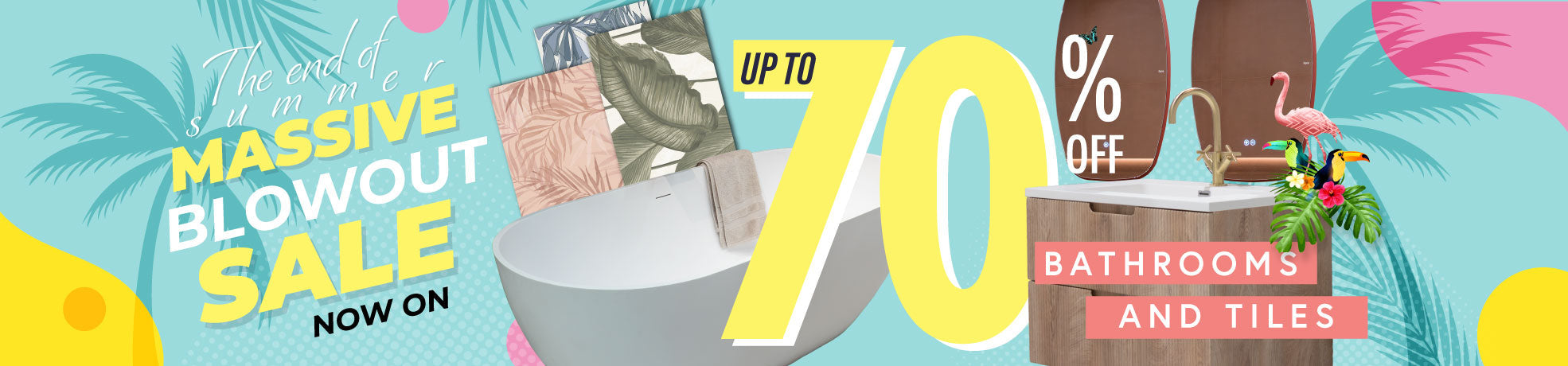 Up To 60% OFF Wall & Floor Tiles Collection Banner