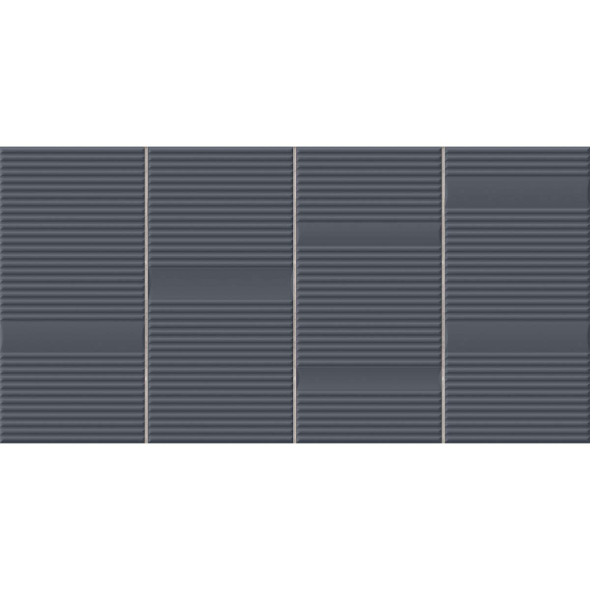Beat Anthracite Wall Tile 20x40cm Matte