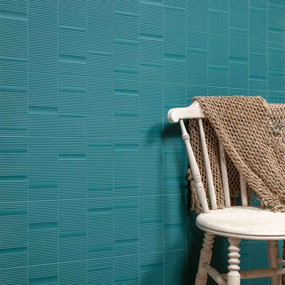 Beat Green Wall Tile 20x40cm Matte Lifestyle