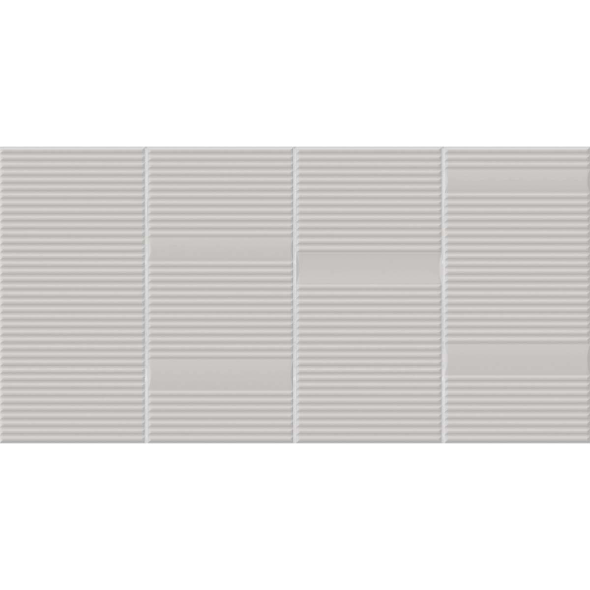 Beat Silver Wall Tile 20x40cm Matte