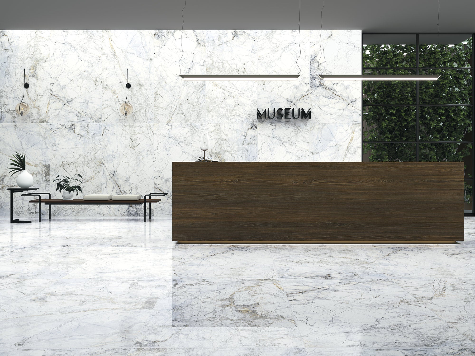 Supreme 4D Shaped Matt White Marble Tile 100 x 100cm