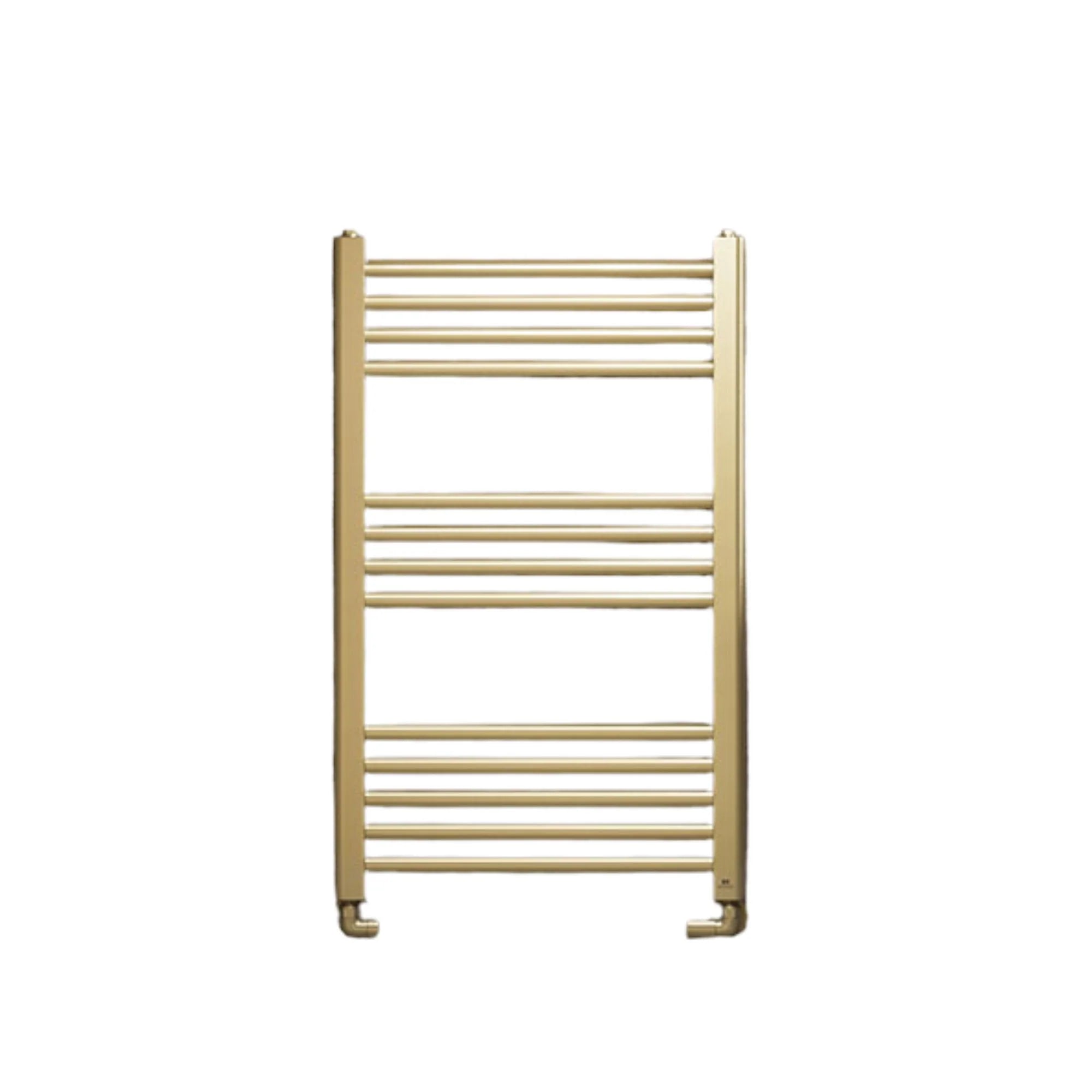 Deluxe Enzo Heated Towel Rail - Brushed Brass