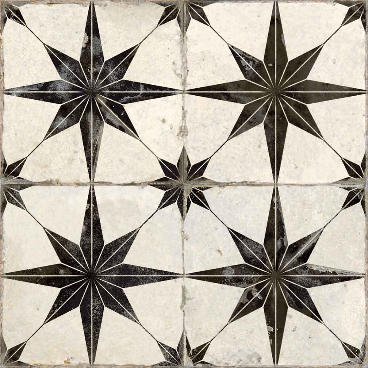 FS Star Black 4D Pattern Tile 45x45cm Matte