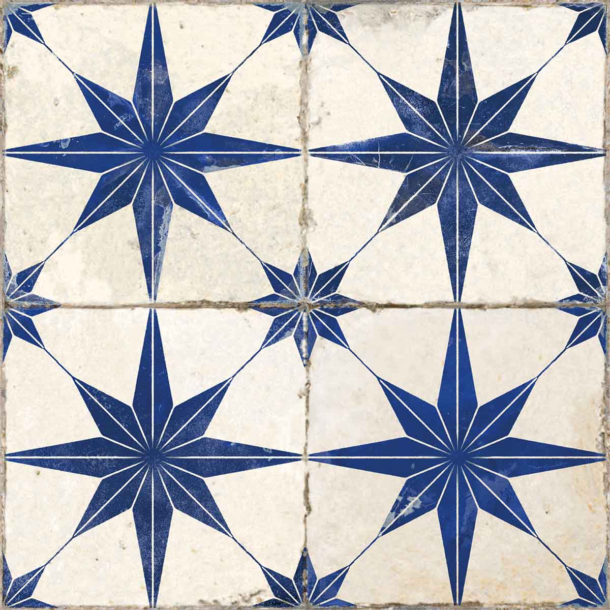 FS Star Blue 4D Pattern Tile 45x45cm Matte