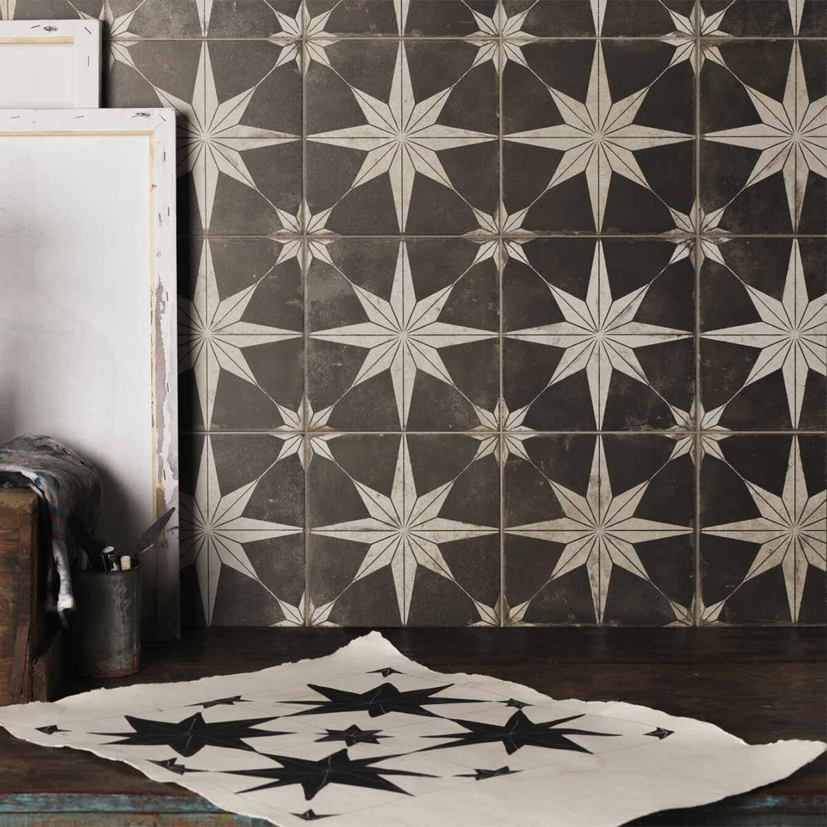 FS Star Night Patterned Porcelain Tile 45x45cm Matt