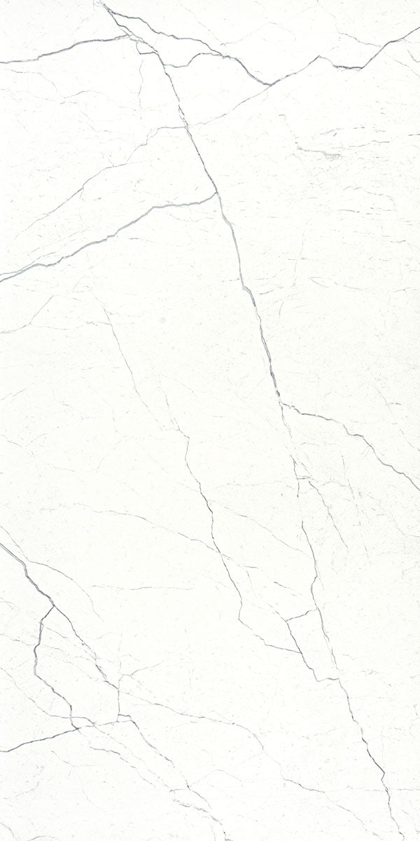 Florentina Marble Cortina White 3D Honed Marble Effect Porcelain Tile 60x120cm Lifestyle