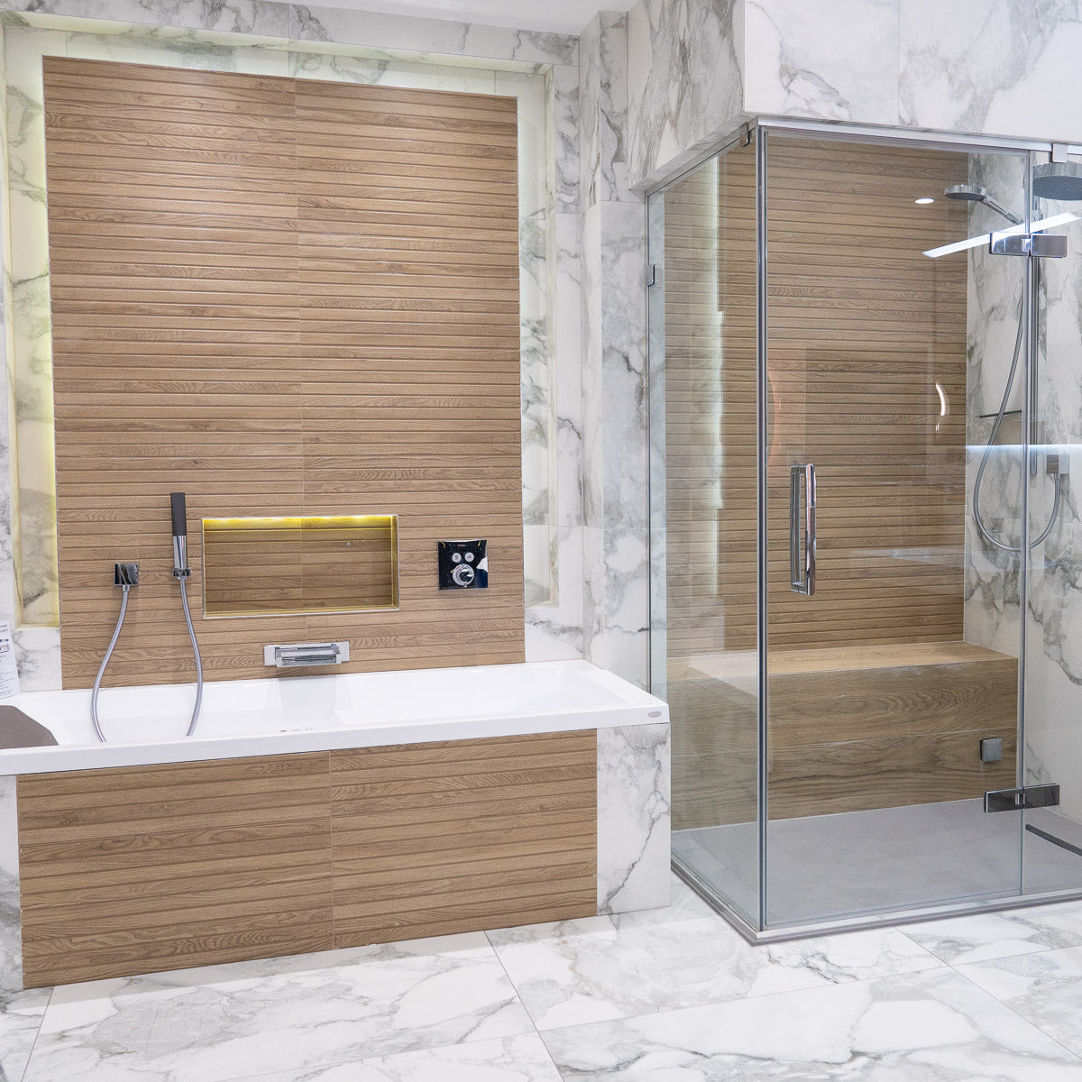 Grow Kalua Wood Effect Decor Wall Tile 33x100cm Matt