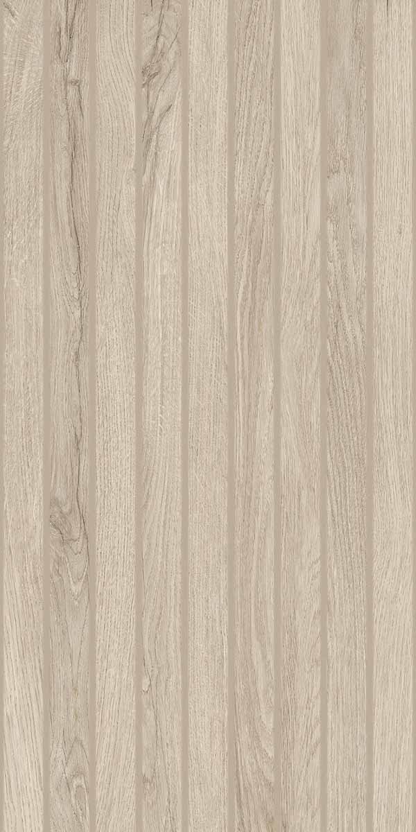 Grow Taupe Decor Wall Tile 33x100cm Matt