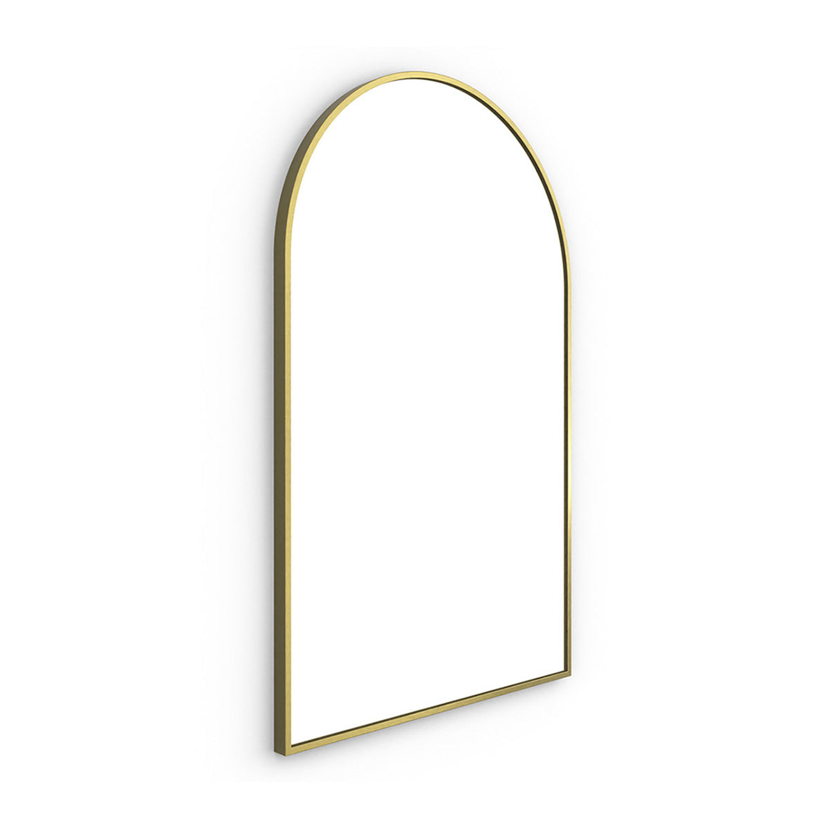 Harbour Arch Mirror Brushed Brass 50x80cm