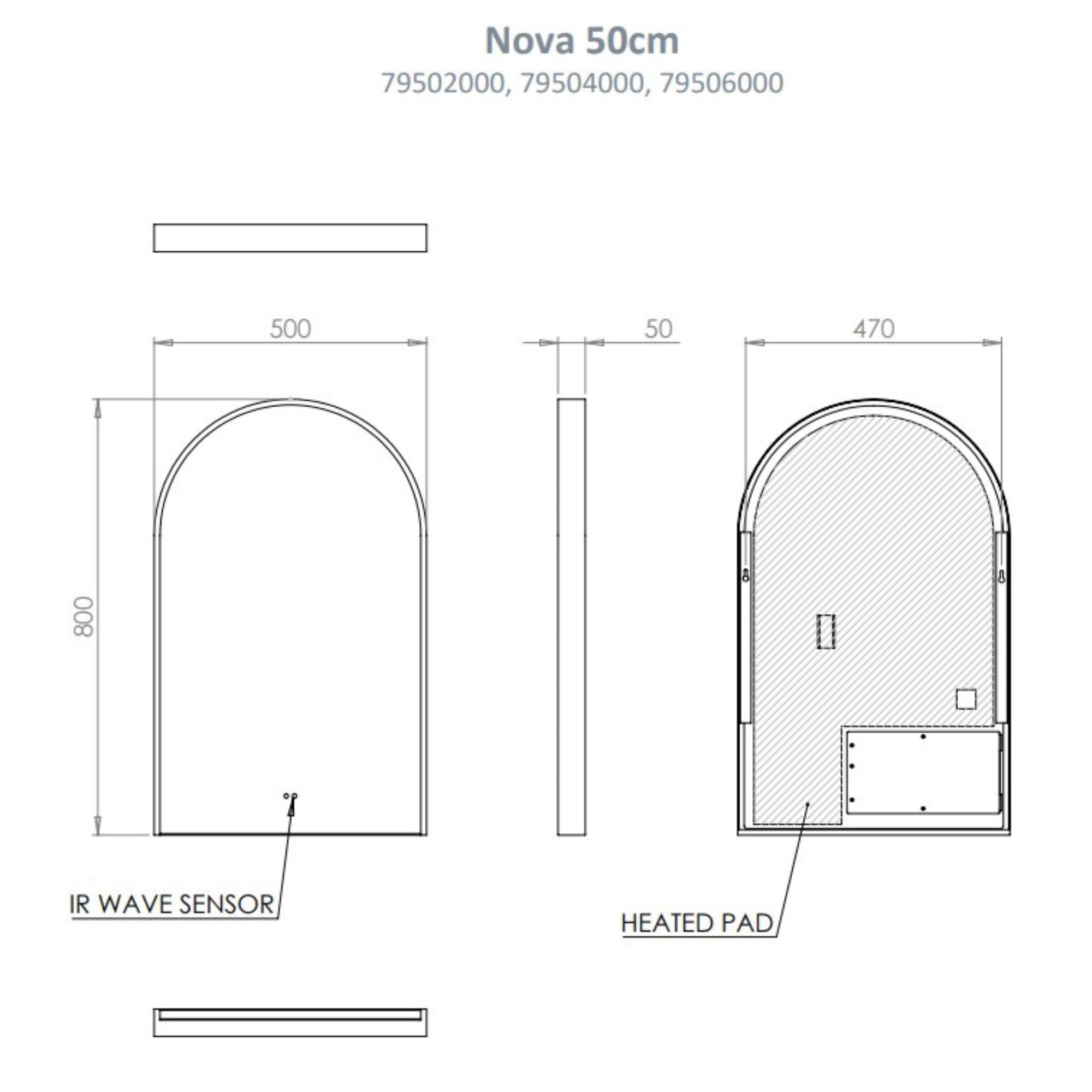 HiB Nova Arch LED Bathroom Mirror