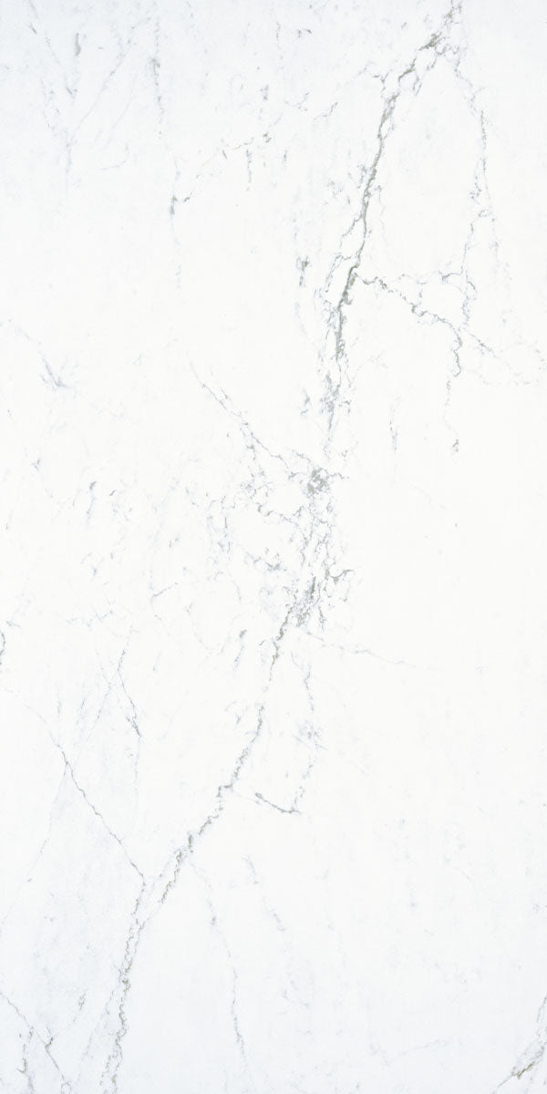 Luxe Antique Avenue White 3D Honed Marble Effect Porcelain Tile 60x120cm