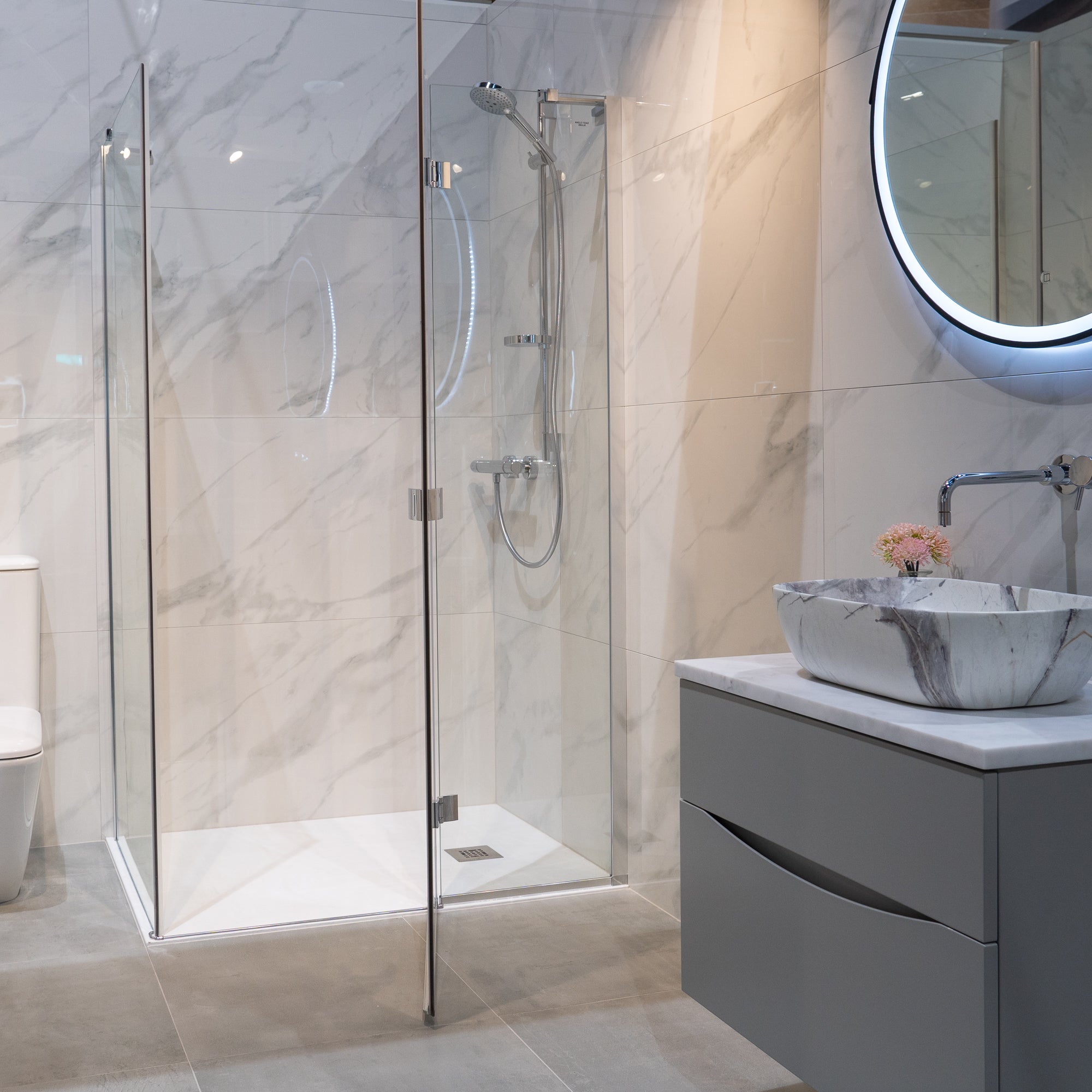 Marmi Bianco Supremo Marble Effect Porcelain Tile 60x120cm Polished