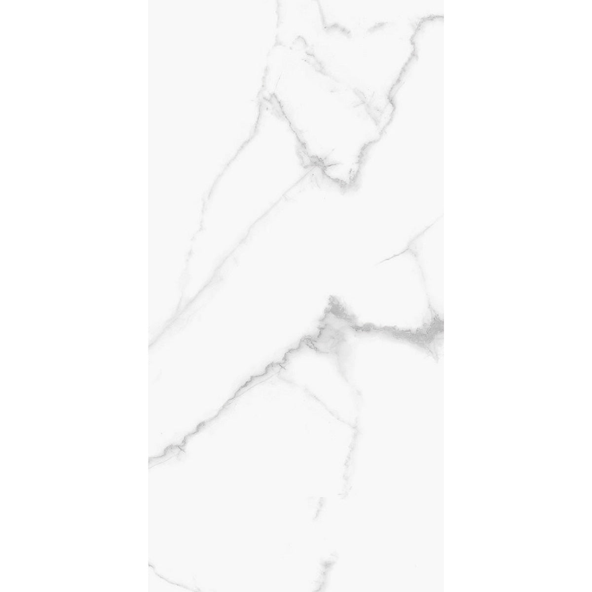 Marmi Bianco Supremo Marble Effect Porcelain Tile 60x120cm Polished