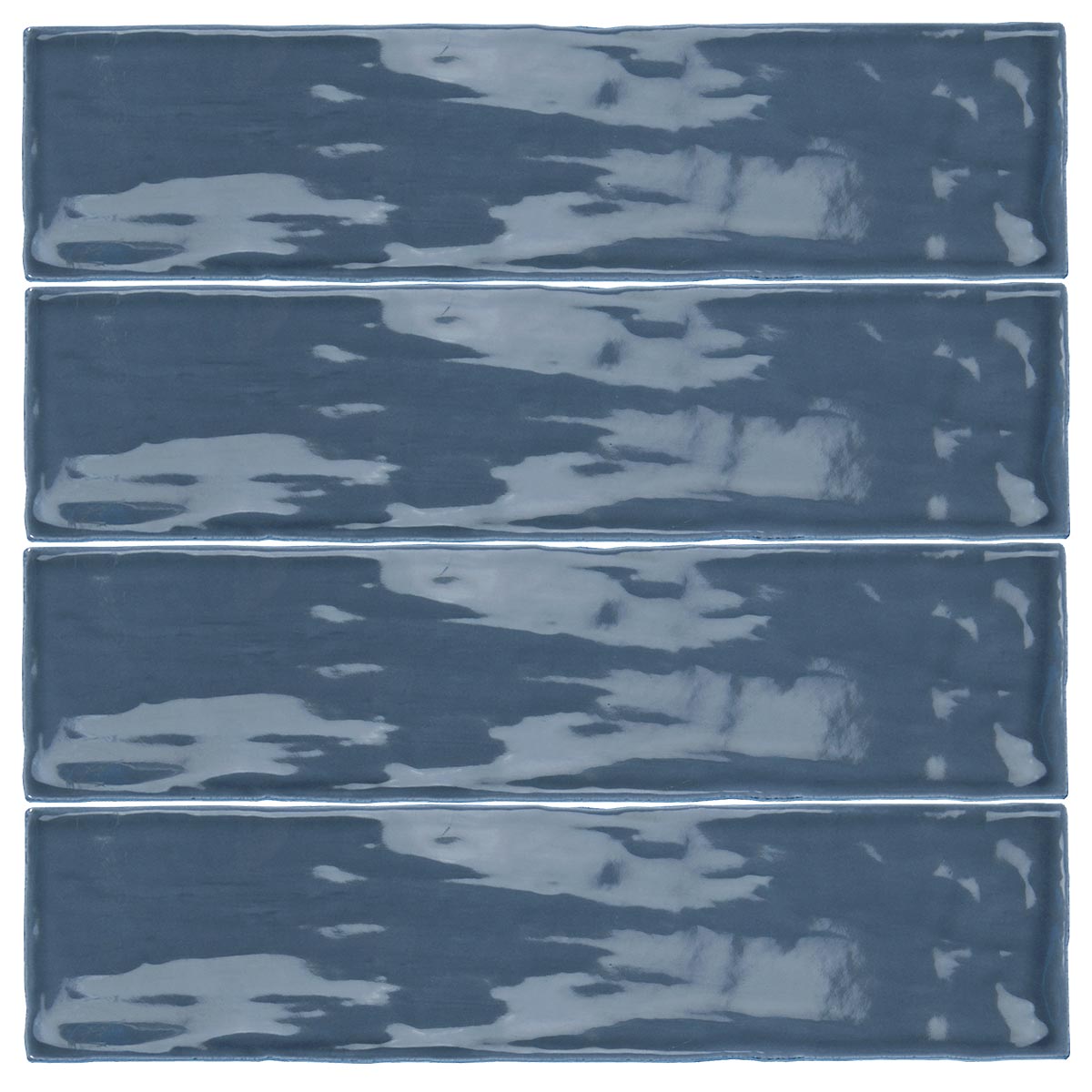 Poitiers Blue Azure Wall Tile Gloss 7.5 x 30cm