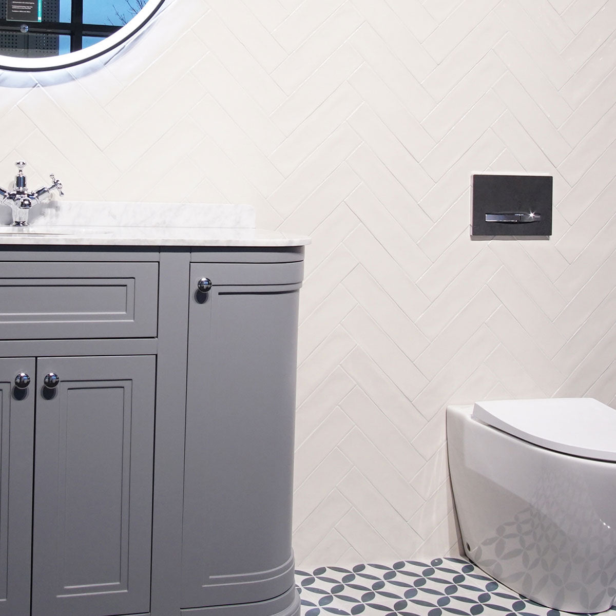 Poitiers Ecru Gloss Wall Tile 7.5 x 30cm