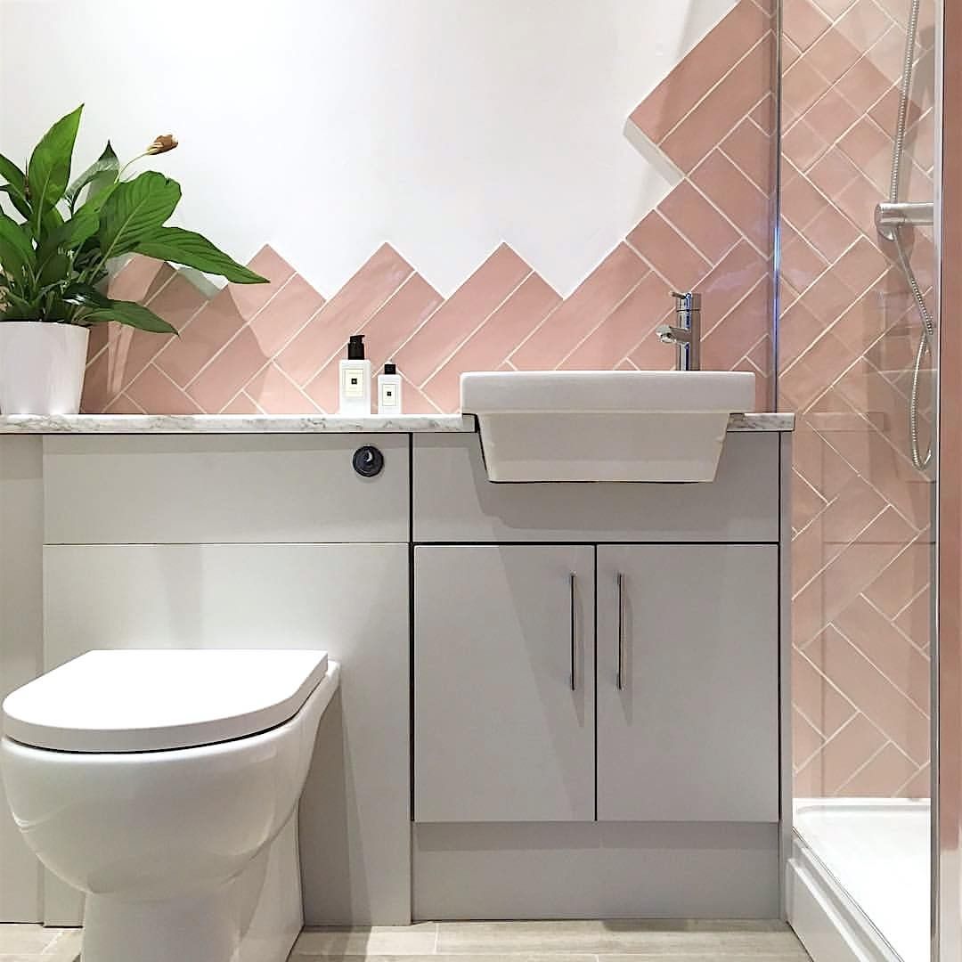 Poitiers Rose Gloss Wall Tile 7.5 x 30cm