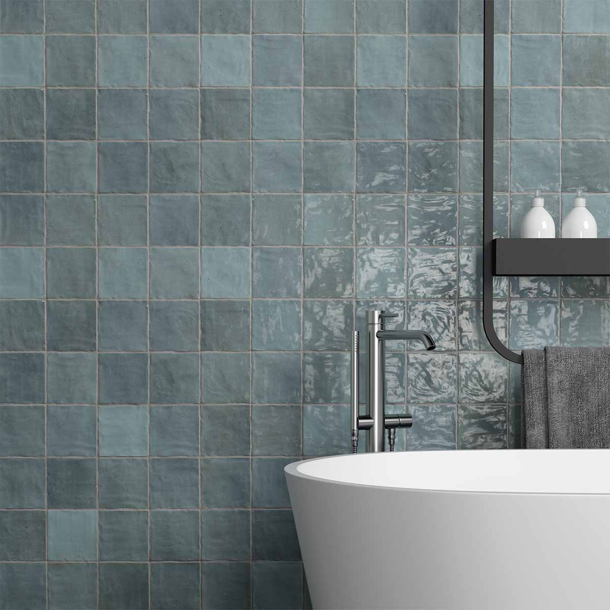 Riad Aqua Decor Wall Tile 10x10cm Gloss Lifestyle