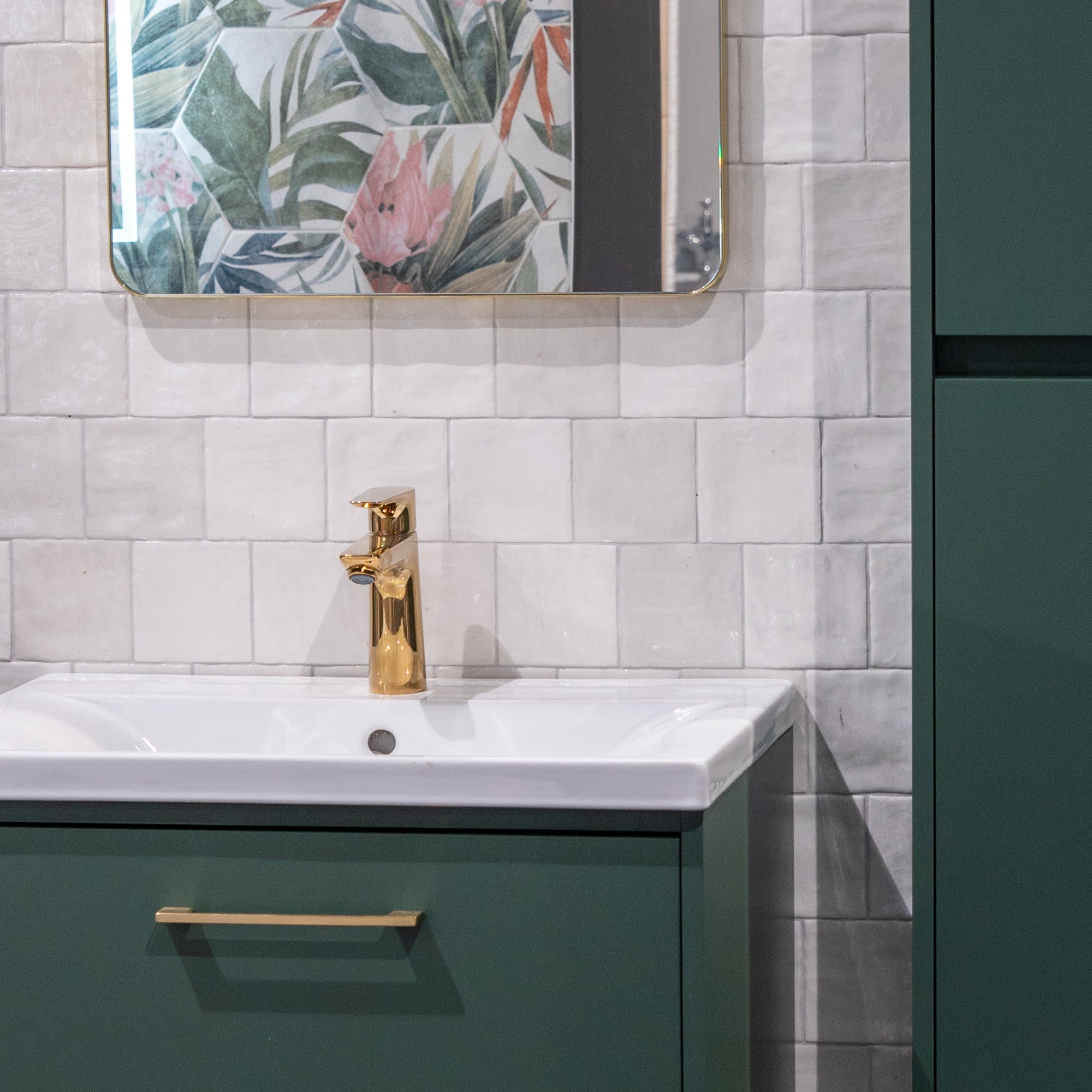 Riad White Decor Wall Tile 10x10cm Gloss