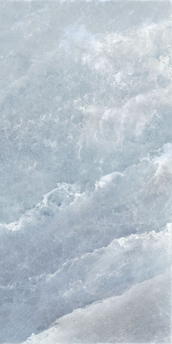 Riviera Onyx Blue Rock Salt Effect Porcelain Tile 60x120cm Polished