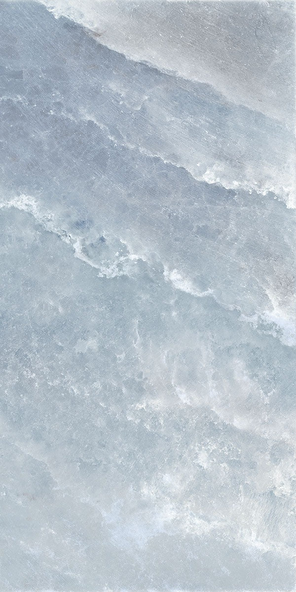Riviera Onyx Blue Rock Salt Effect Porcelain Tile 60x120cm Polished