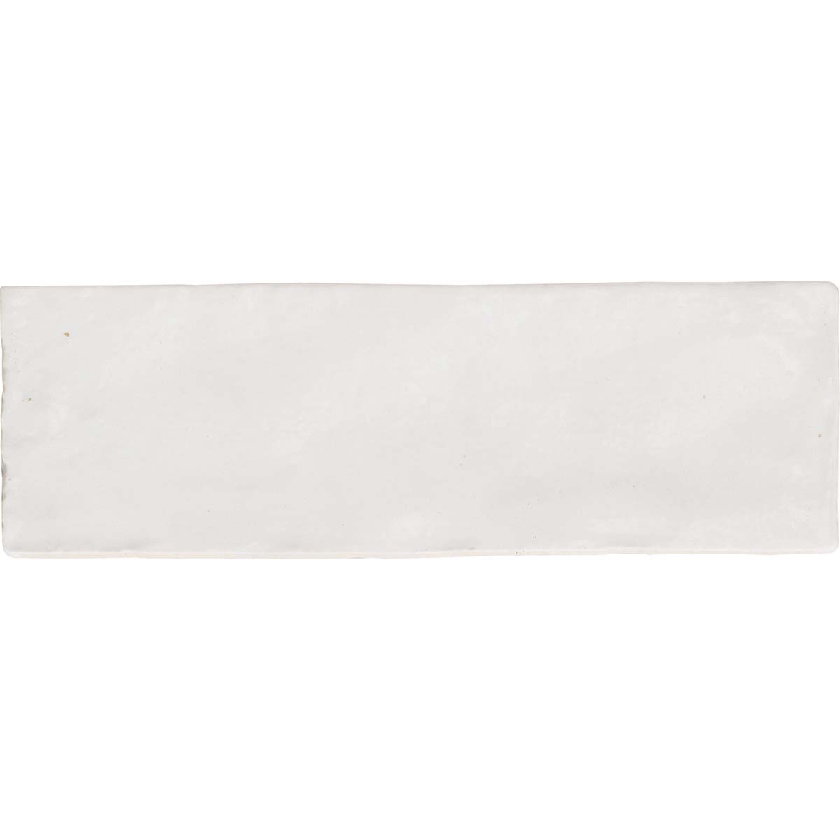 Sahn White Decor Wall Tile 6.5x20cm Matte