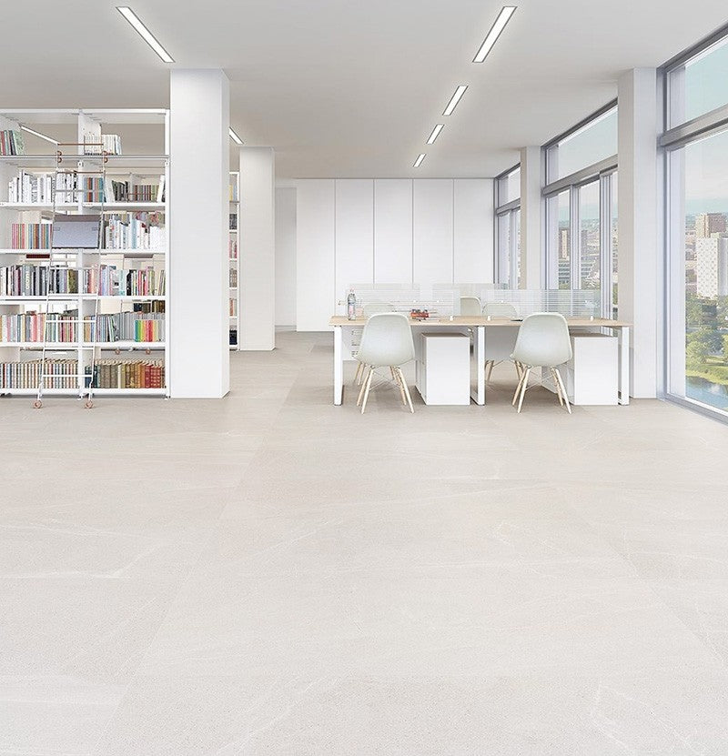 Vives Seine Blanco Stone Effect Porcelain Tile 60x120cm Matte