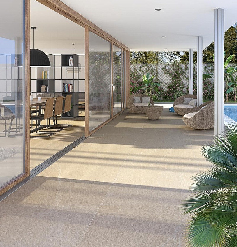 Vives Seine Crema Stone Effect Porcelain Tile 60x120cm Matte