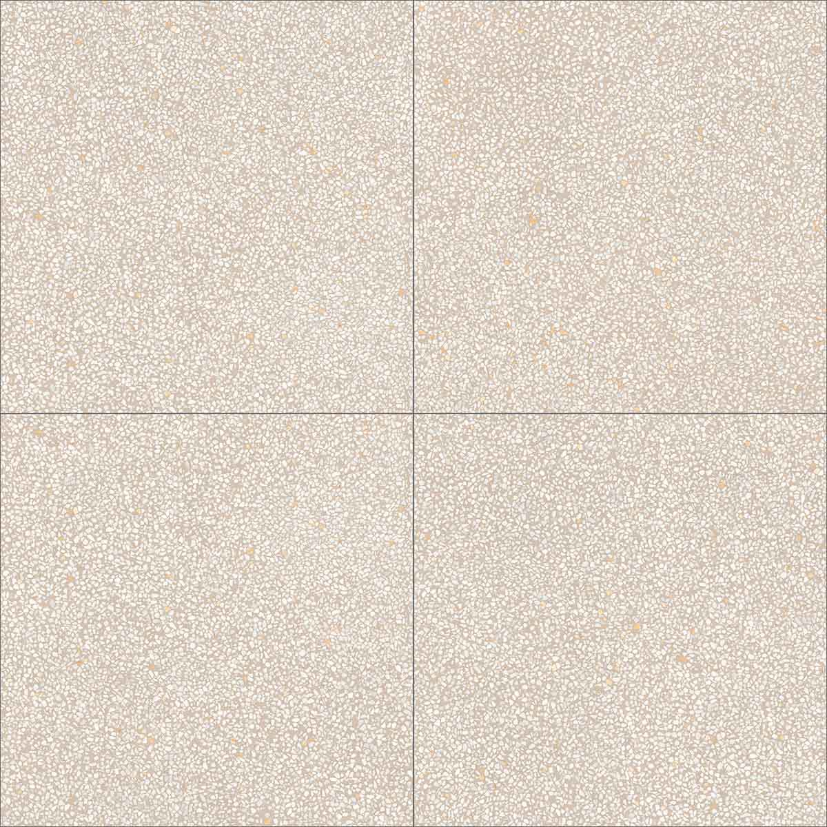 Vives Portofino R-Crema Terrazzo Effect Porcelain Tile 120x120cm Matt