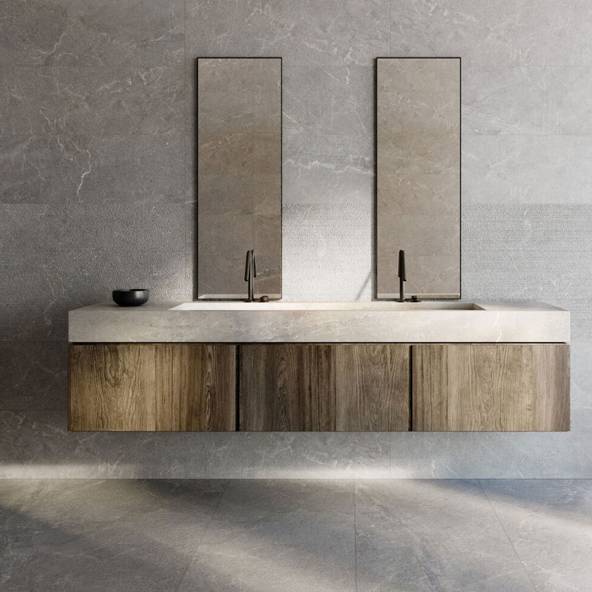 Alchemy Iron Marble Effect Wall Tile 33x100cm Matt