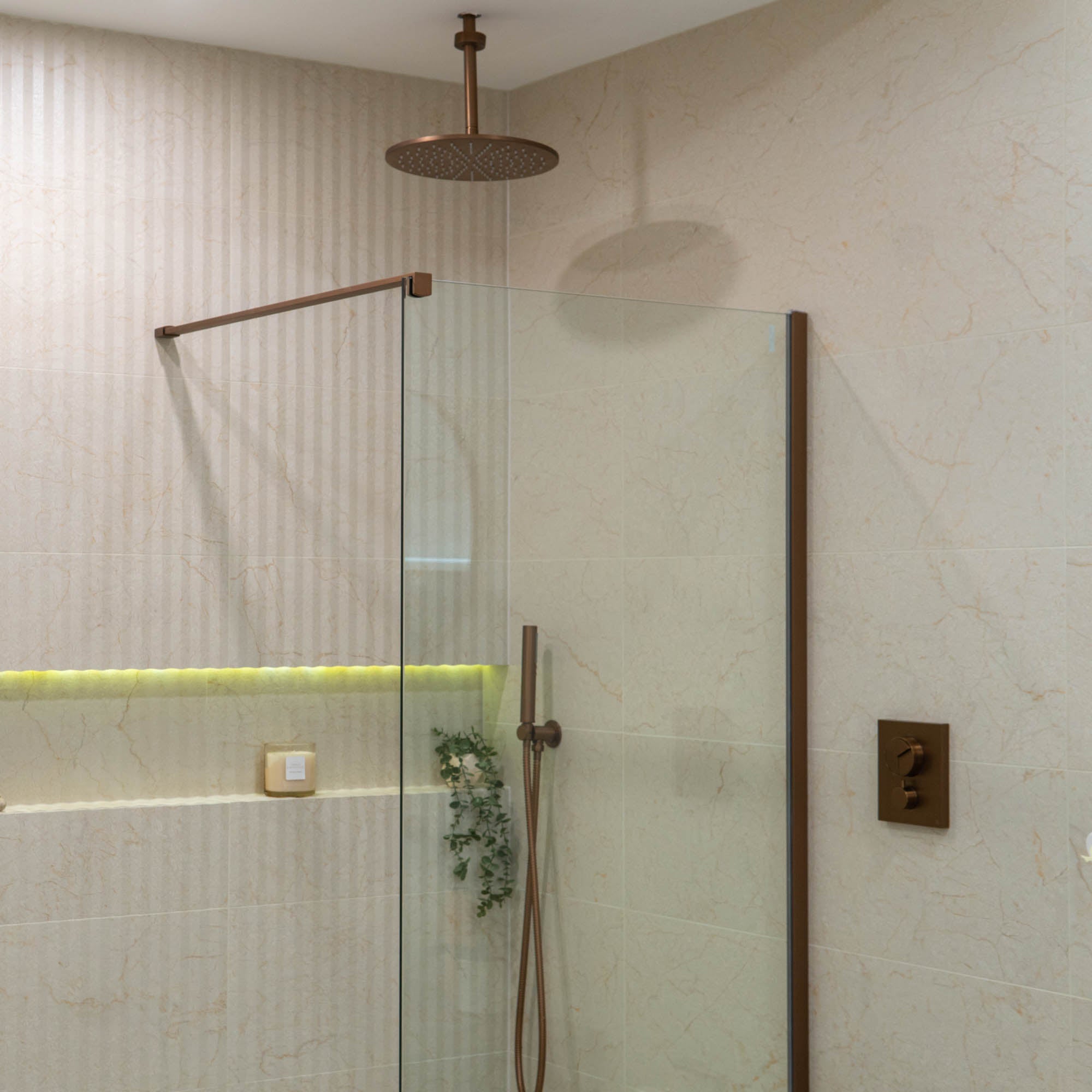 Cream-R Desert Stone Effect Decor Wall Tile 32x99cm Matt