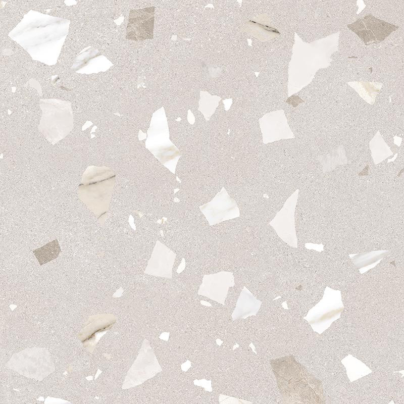 Arcana Ribe Beige Terrazzo Porcelain Tile 80x80cm