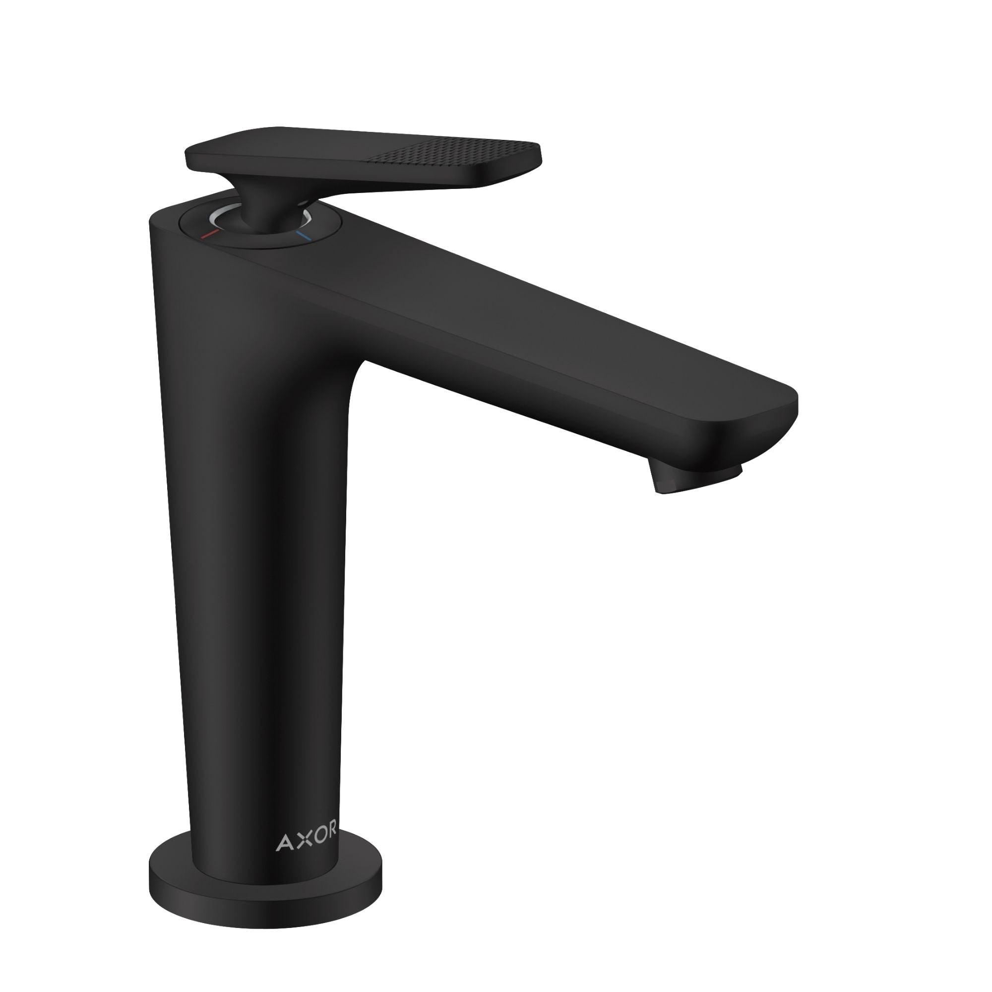 Axor Citterio C 90 Single Lever Basin Mixer Tap With Waste Cubic Cut Matt Black