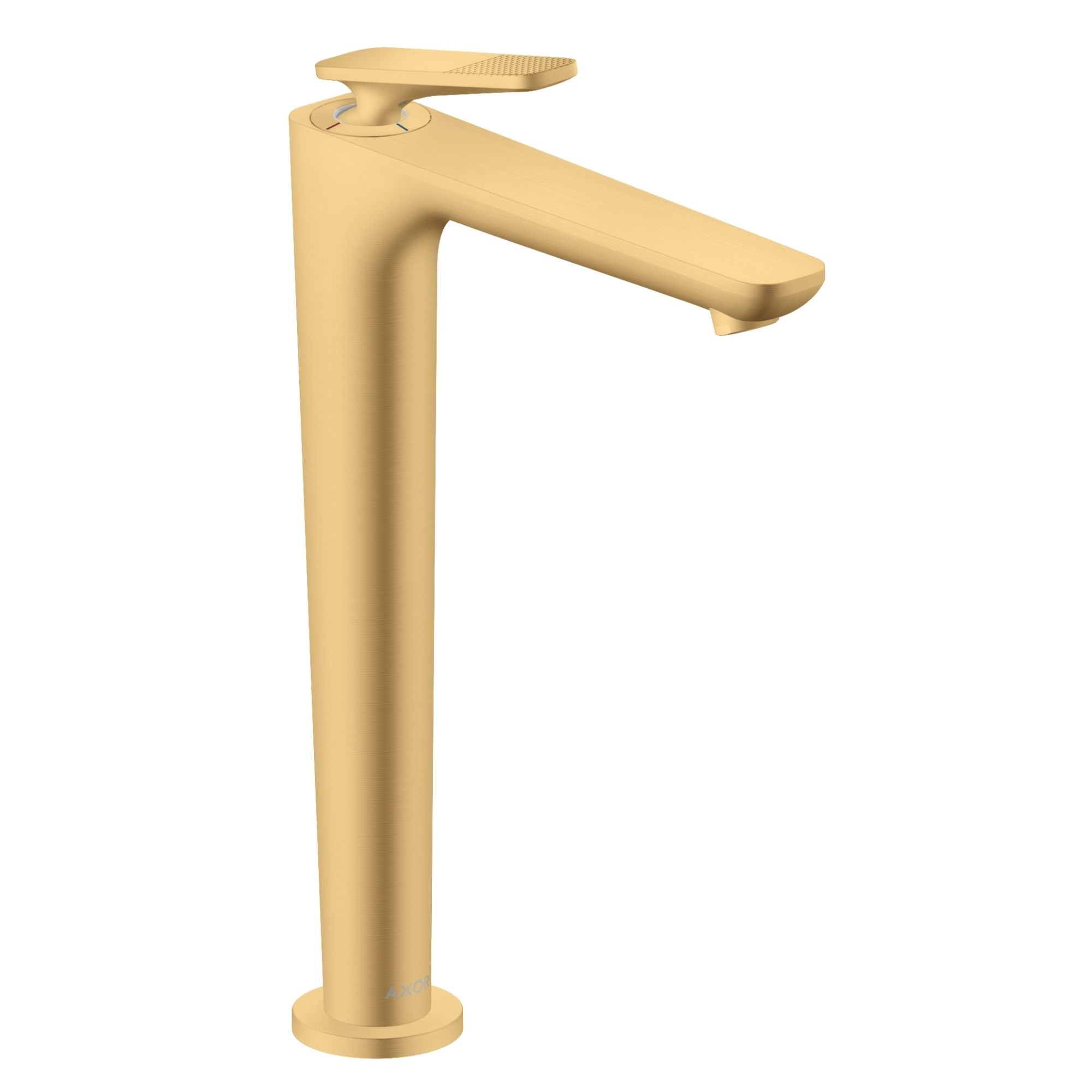 Axor Citterio C 250 Tall Basin Mixer Tap With Waste Cubic Cut Brushed Gold Optic