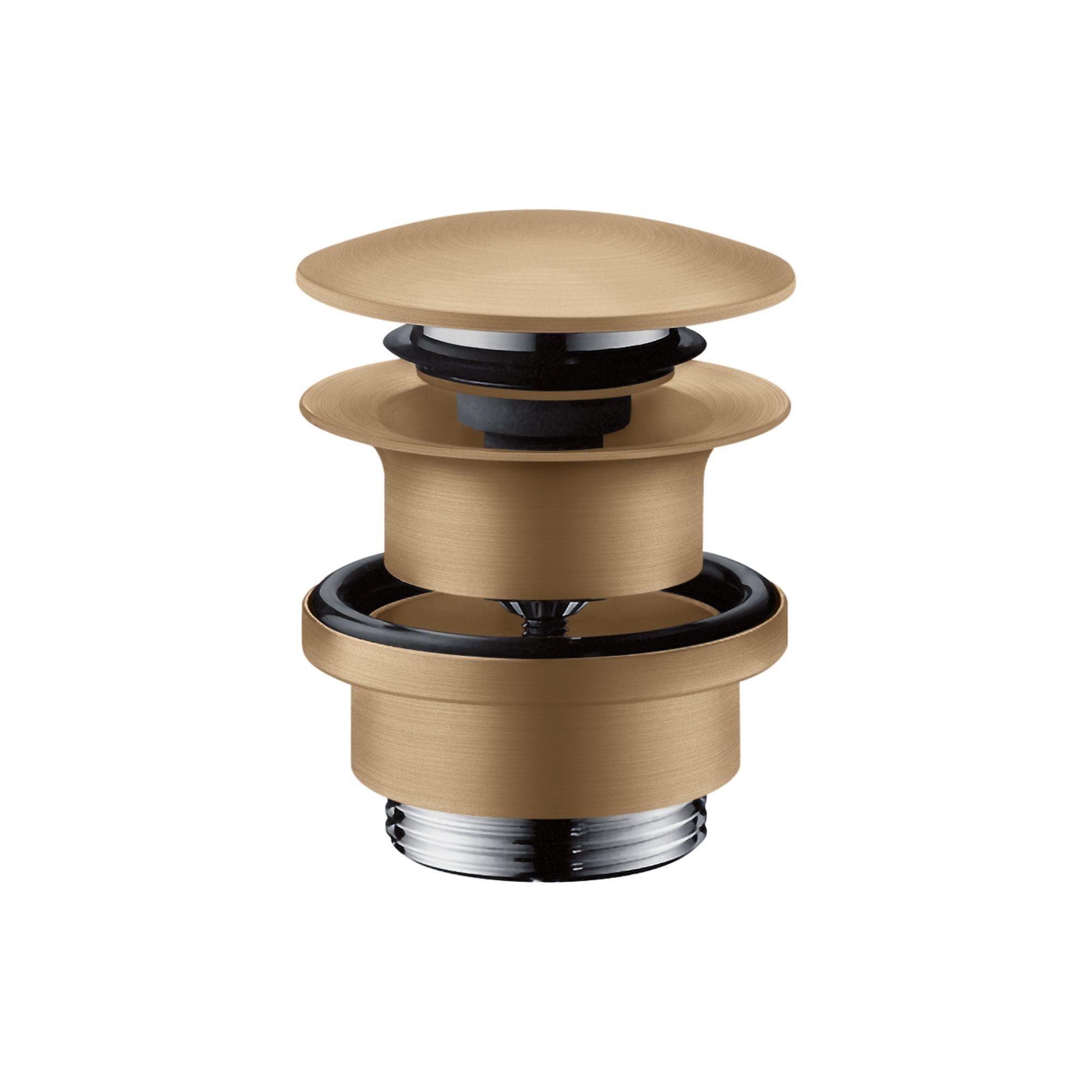 Axor Click-Clack Push Button Basin Waste Brushed Bronze