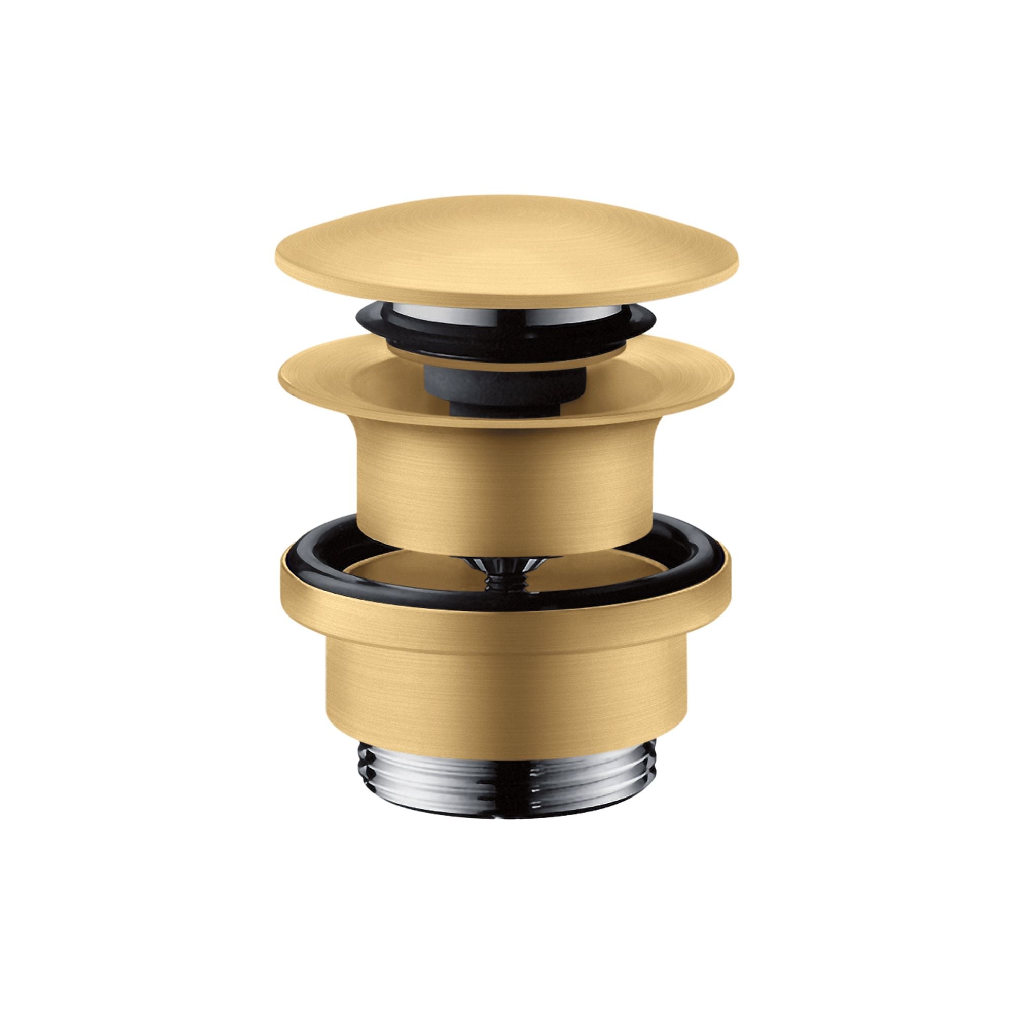 Axor Click-Clack Push Button Basin Waste Brushed Gold Optic