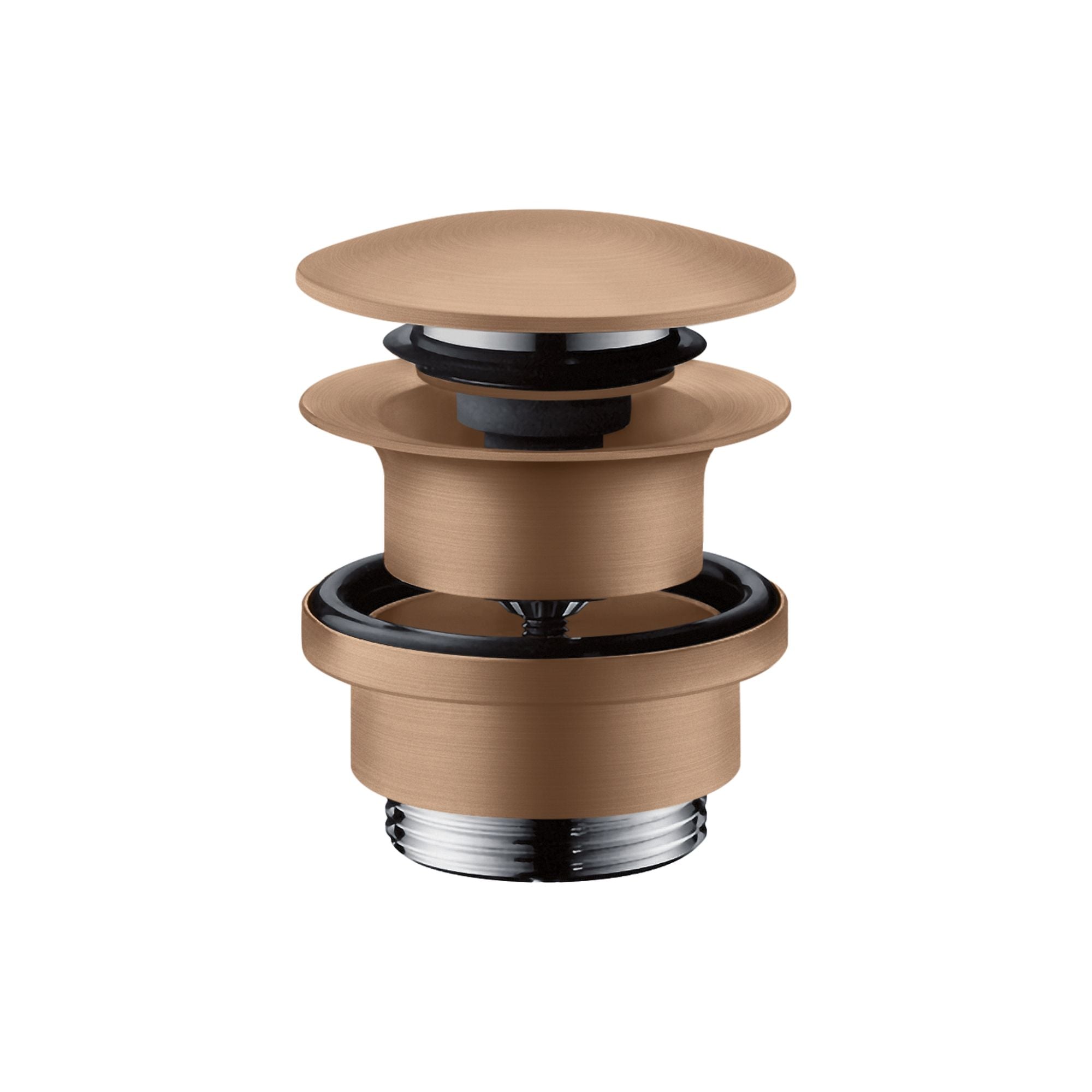 Axor Click-Clack Push Button Basin Waste Brushed Red Gold