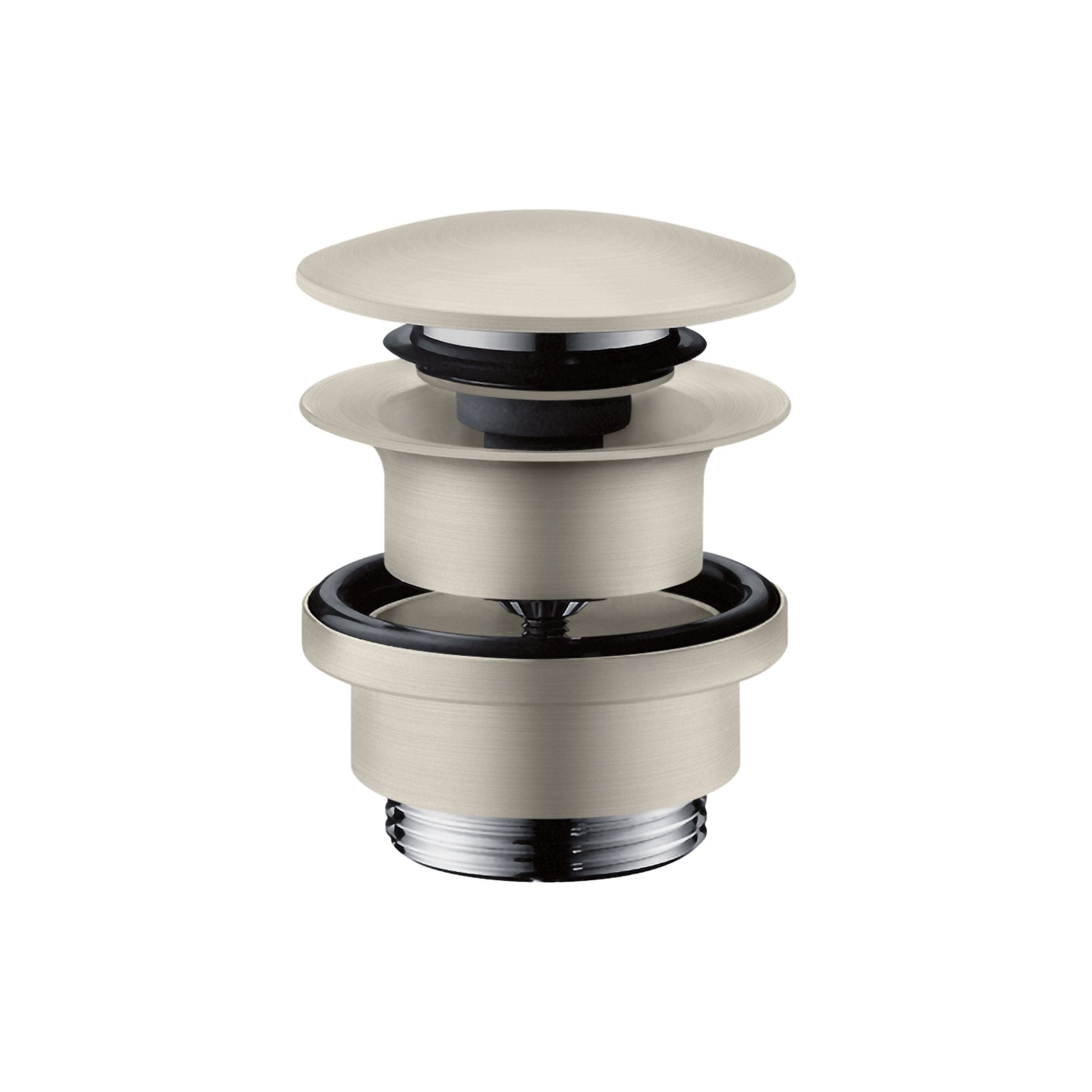 Axor Click-Clack Push Button Basin Waste Stainless Steel Optic