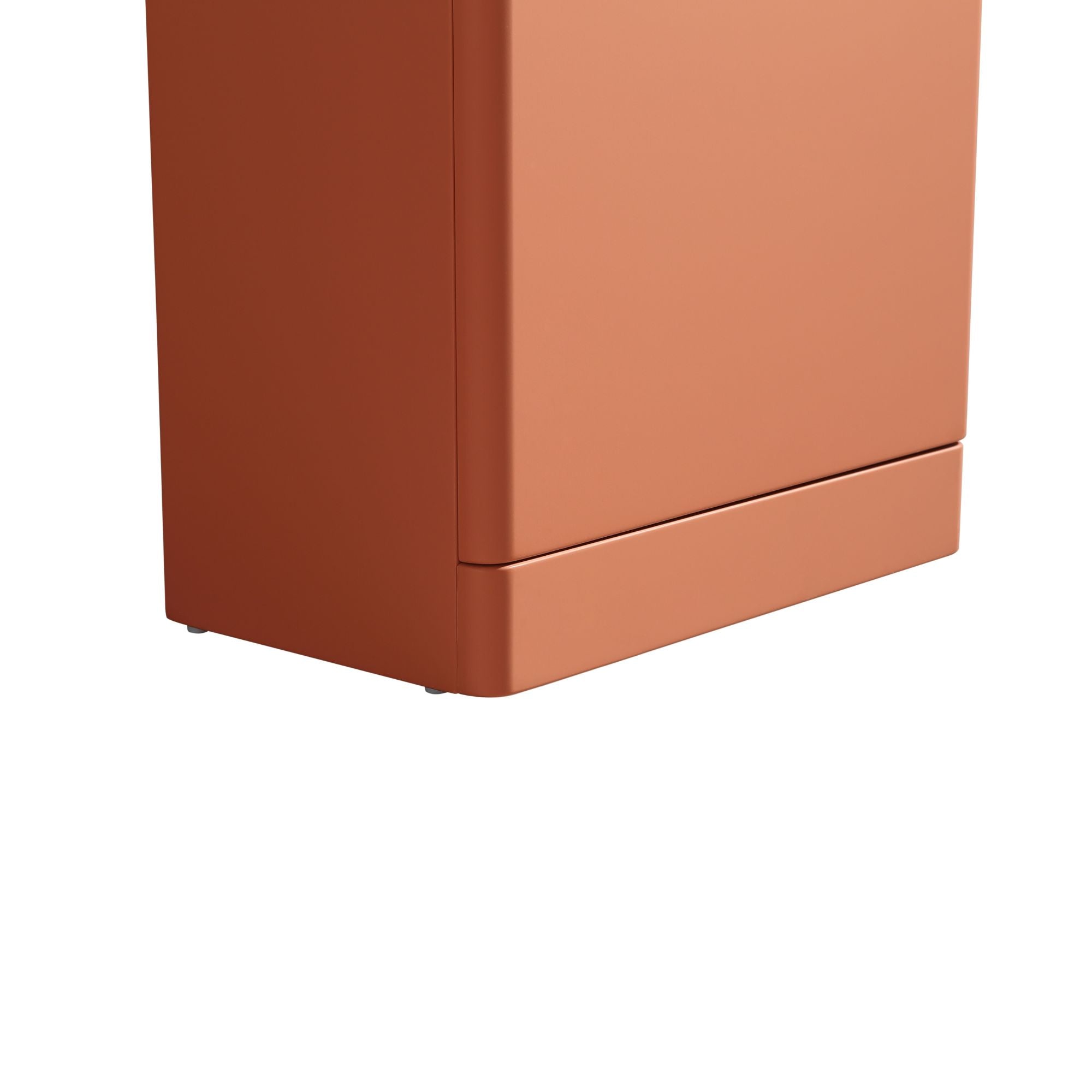 Ayr 400mm Floorstanding Cloakroom Vanity Unit With Composite Basin Bruciata Orange Deluxe Bathrooms
