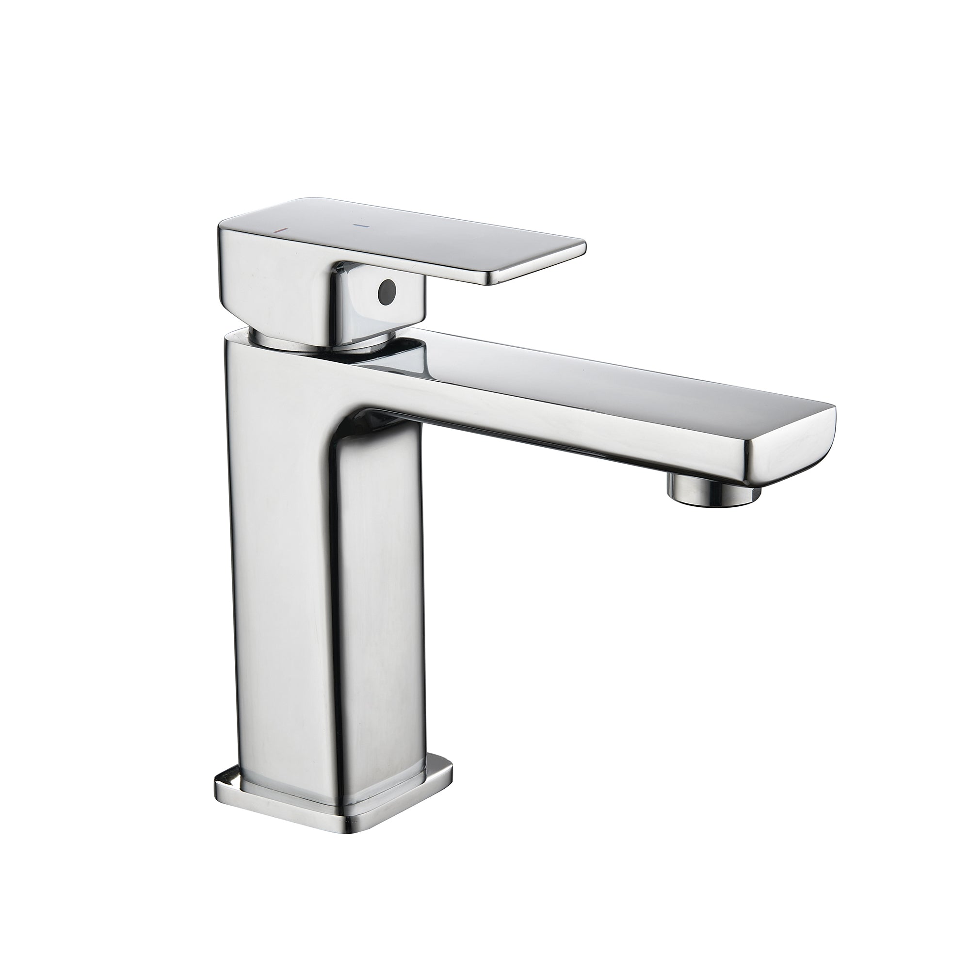 brisbane square single lever basin mixer chrome
