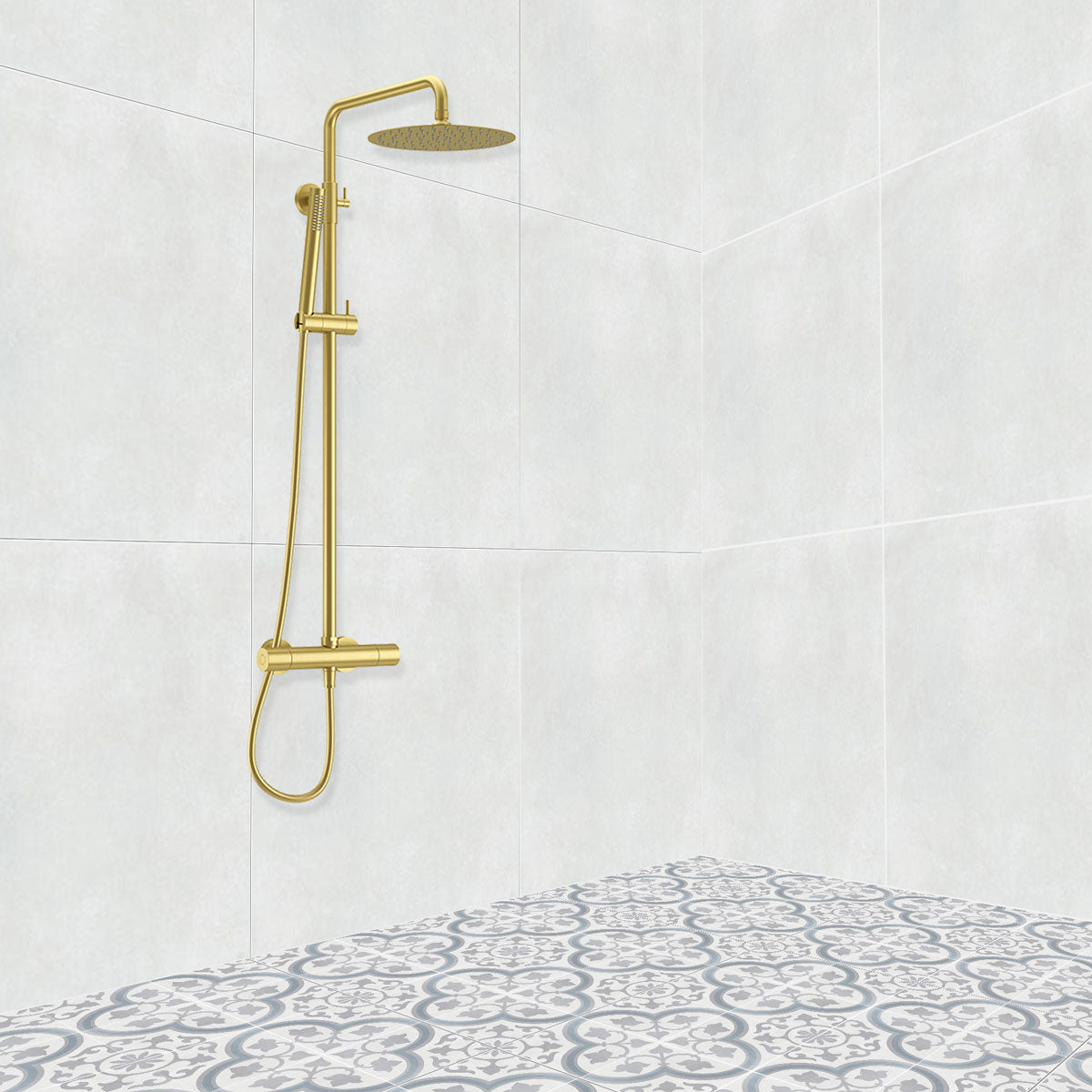 Havana Silver Ornate Matt Porcelain Tile 22 x 22cm