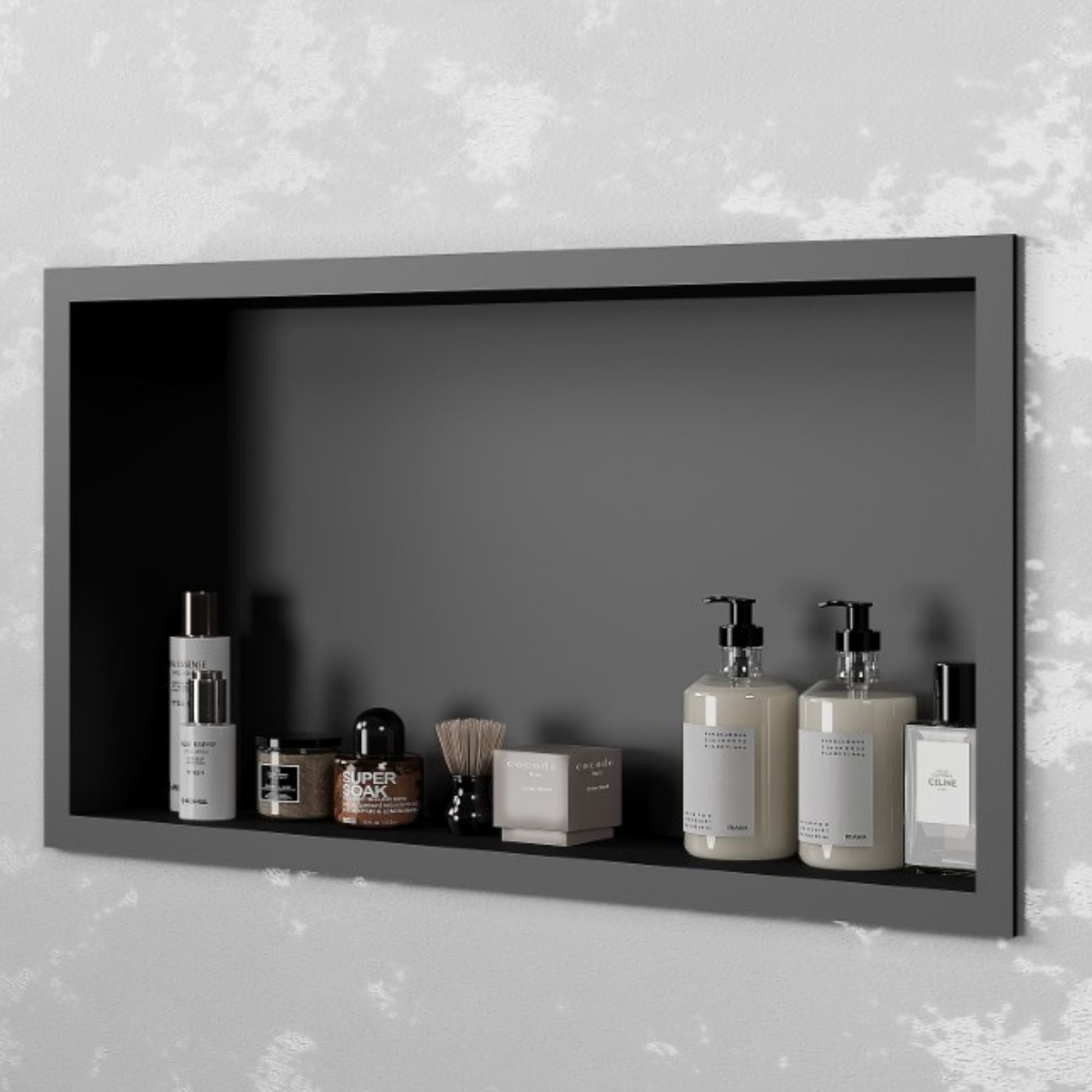 Camden Shower Niche 600x300mm Gunmetal