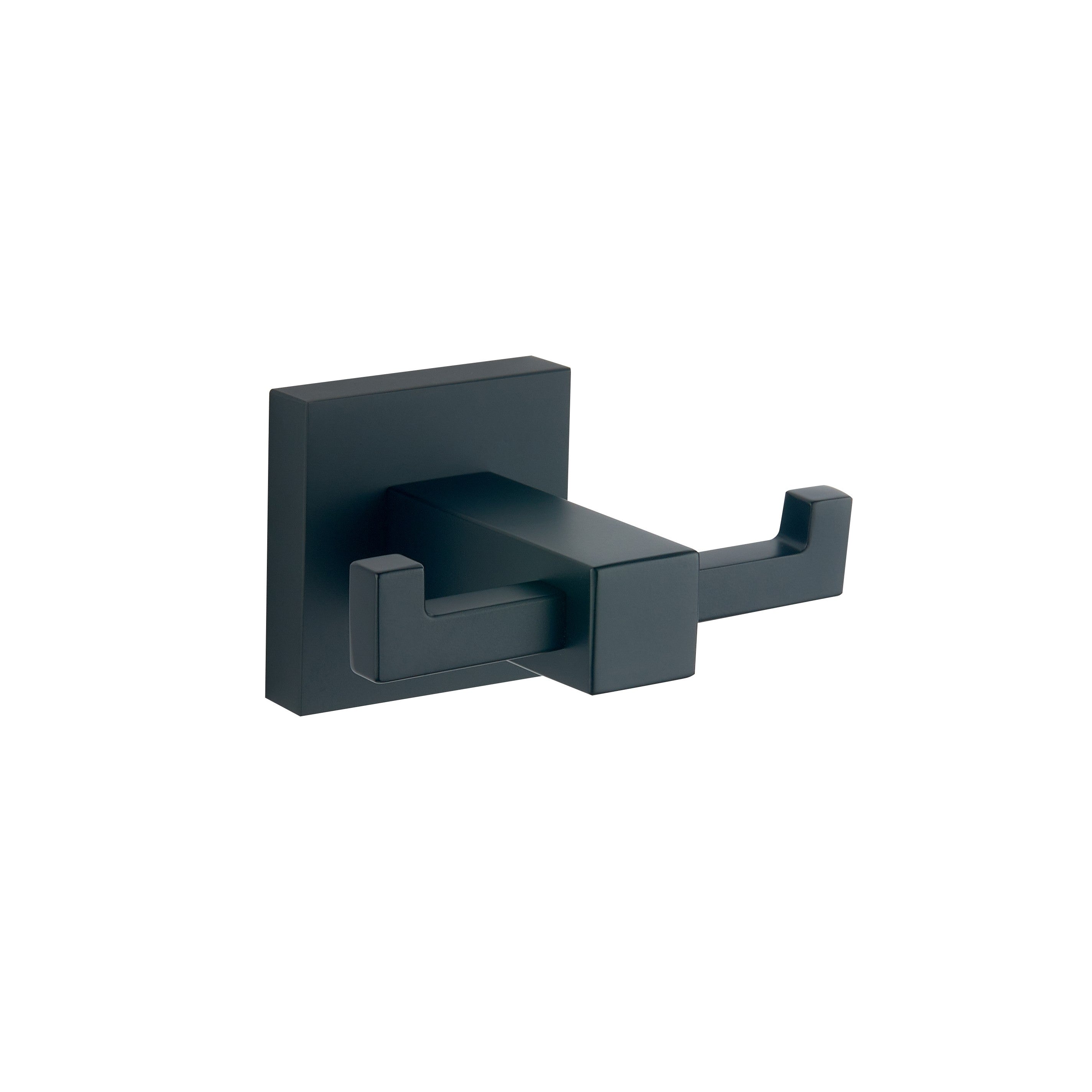 Camden Square Double Robe Hook Matt Black