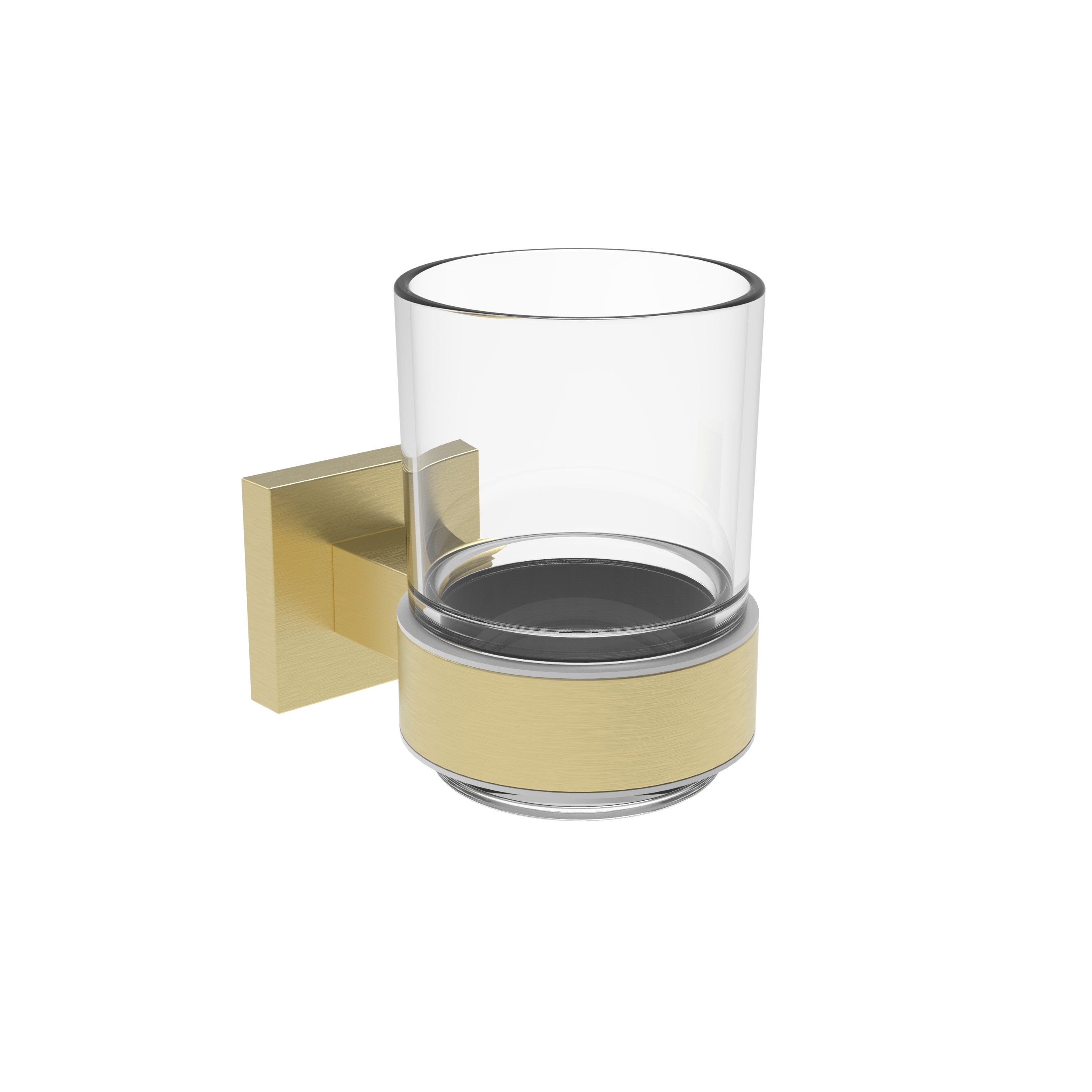 Camden Square Tumbler Holder Brushed Brass