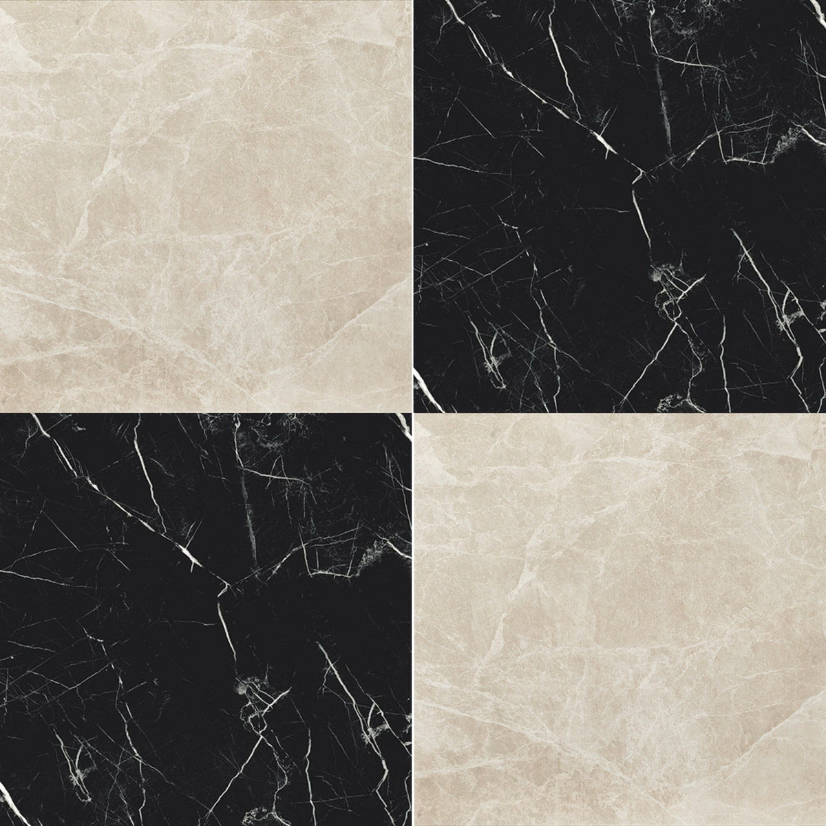 Casa Classica Oxford Greige Marble Effect Porcelain Tile 30x30cm Matt