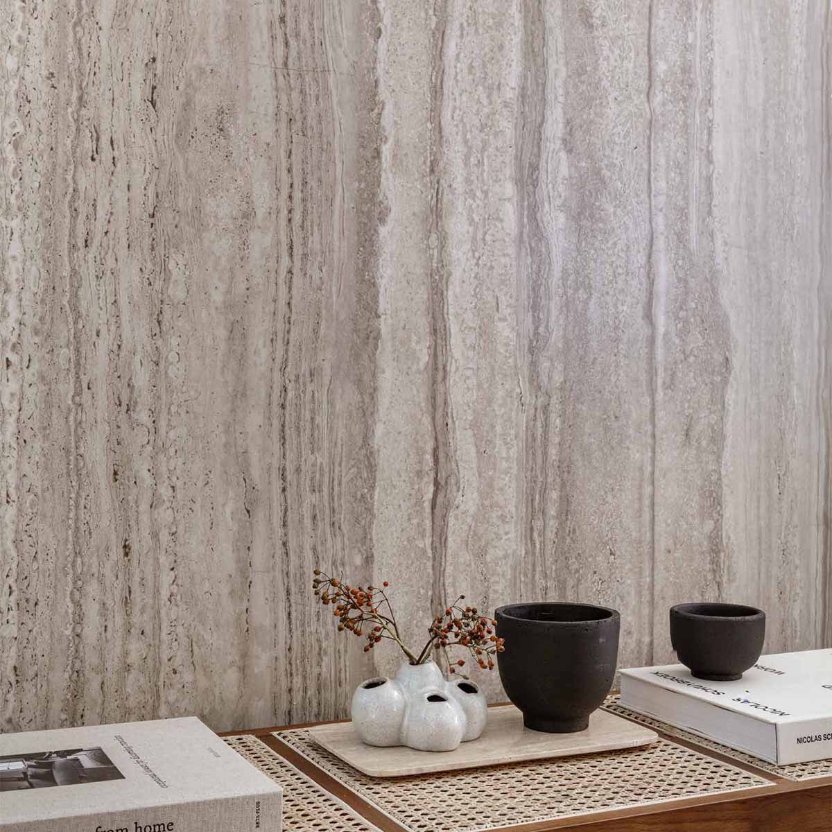 cervati travertine marble effect porcelain tile 60x120cm matt
