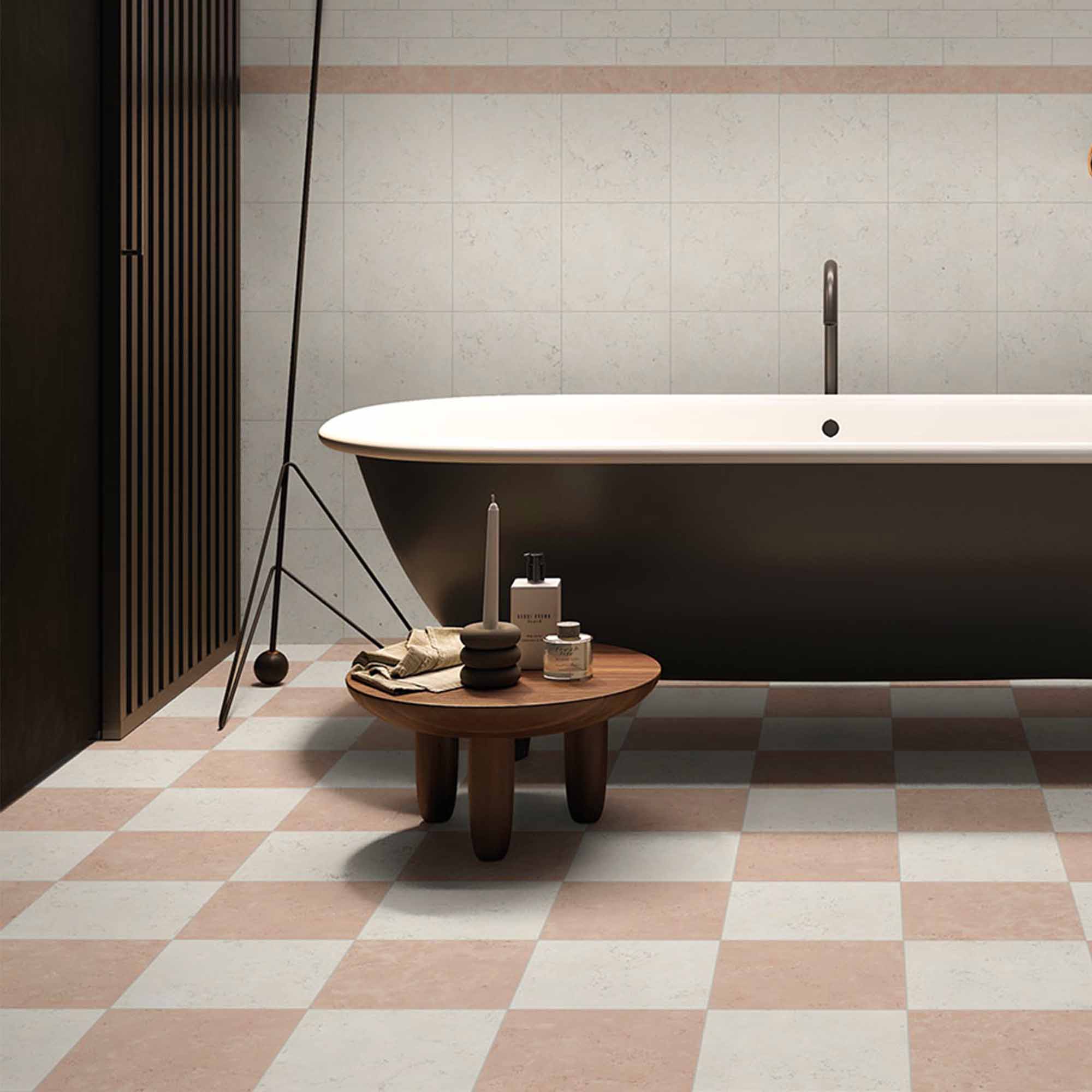 chester pink marble effect porcelain tile 30x30cm matt