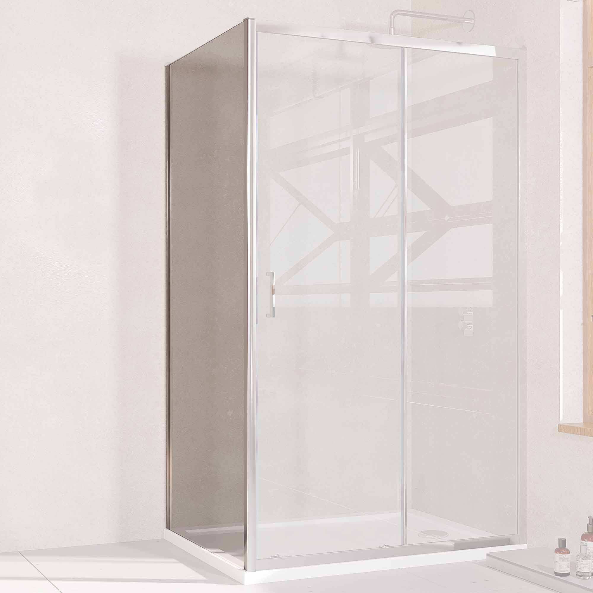 Side Panel for Oslo Shower Door - Chrome