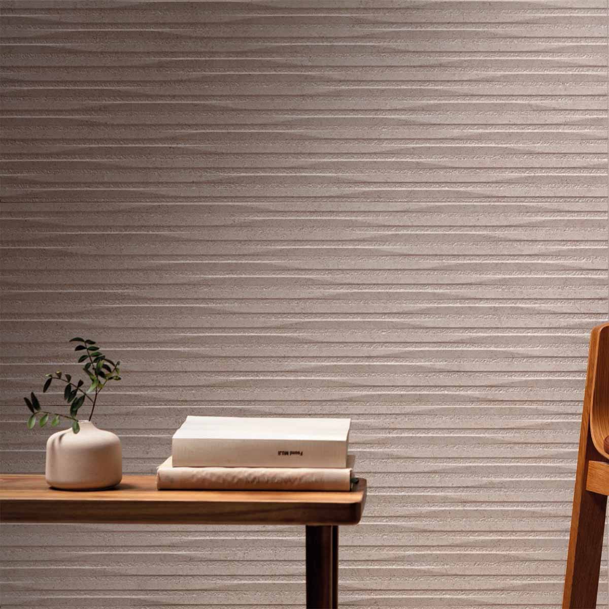 cluny sand stone effect decor ceramic wall tile 33x100cm