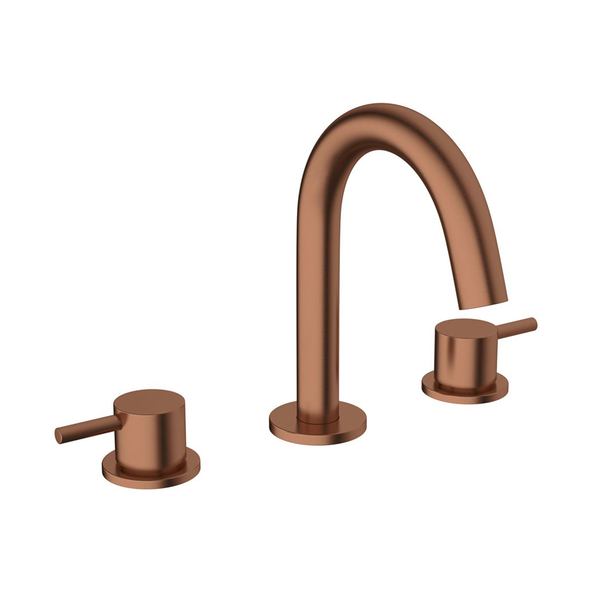 Crosswater MPRO 3 Hole Deck Mounted Basin Mixer Tap Brushed Bronze
